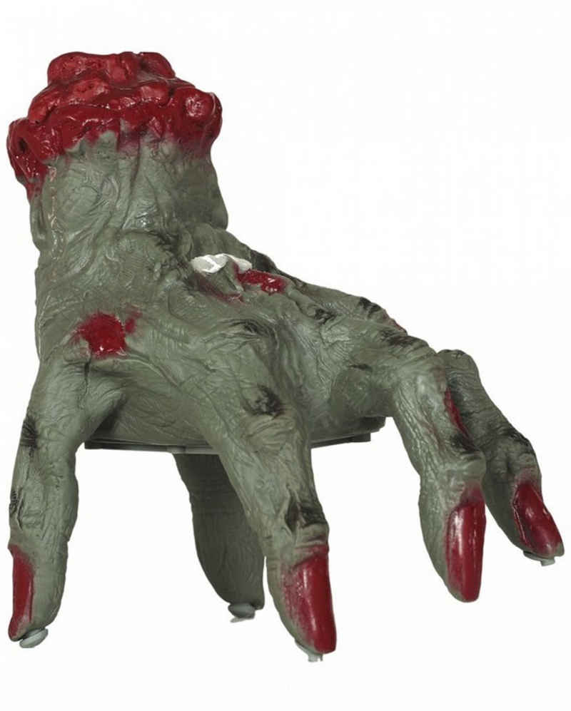 Horror-Shop Dekoobjekt Laufende Zombie Hand mit Sound als Halloween Deko