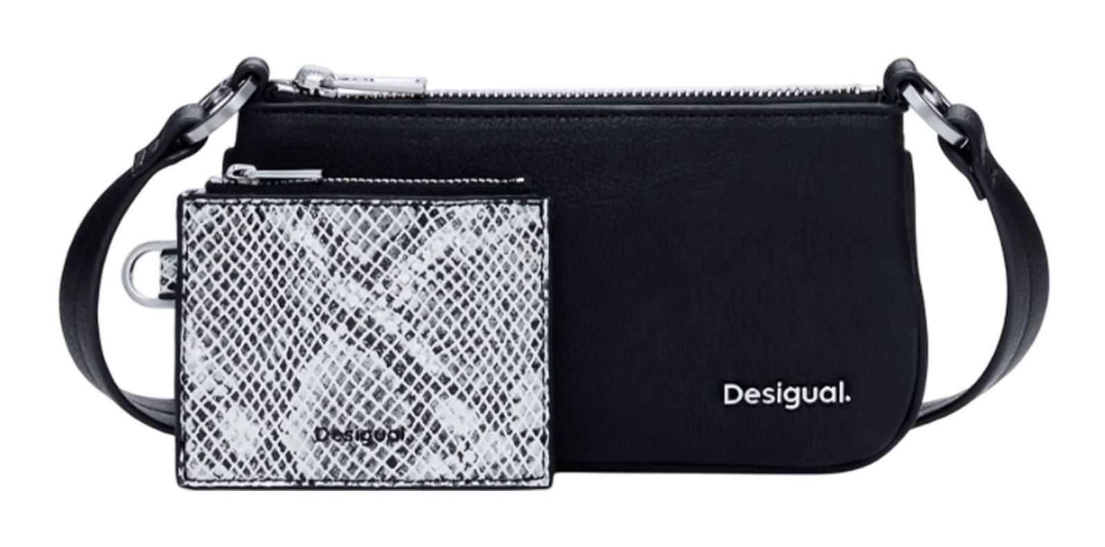 Umhängetasche Leda Black Snake Mone Mariona Crossbody Bag
