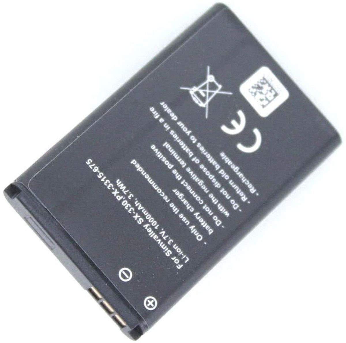 AGI Akku für Simvalley SX-330 Li-Ion 3,7 Volt 1000 mAh schwarz Handy-Akku 1000 mAh (3.7 V)