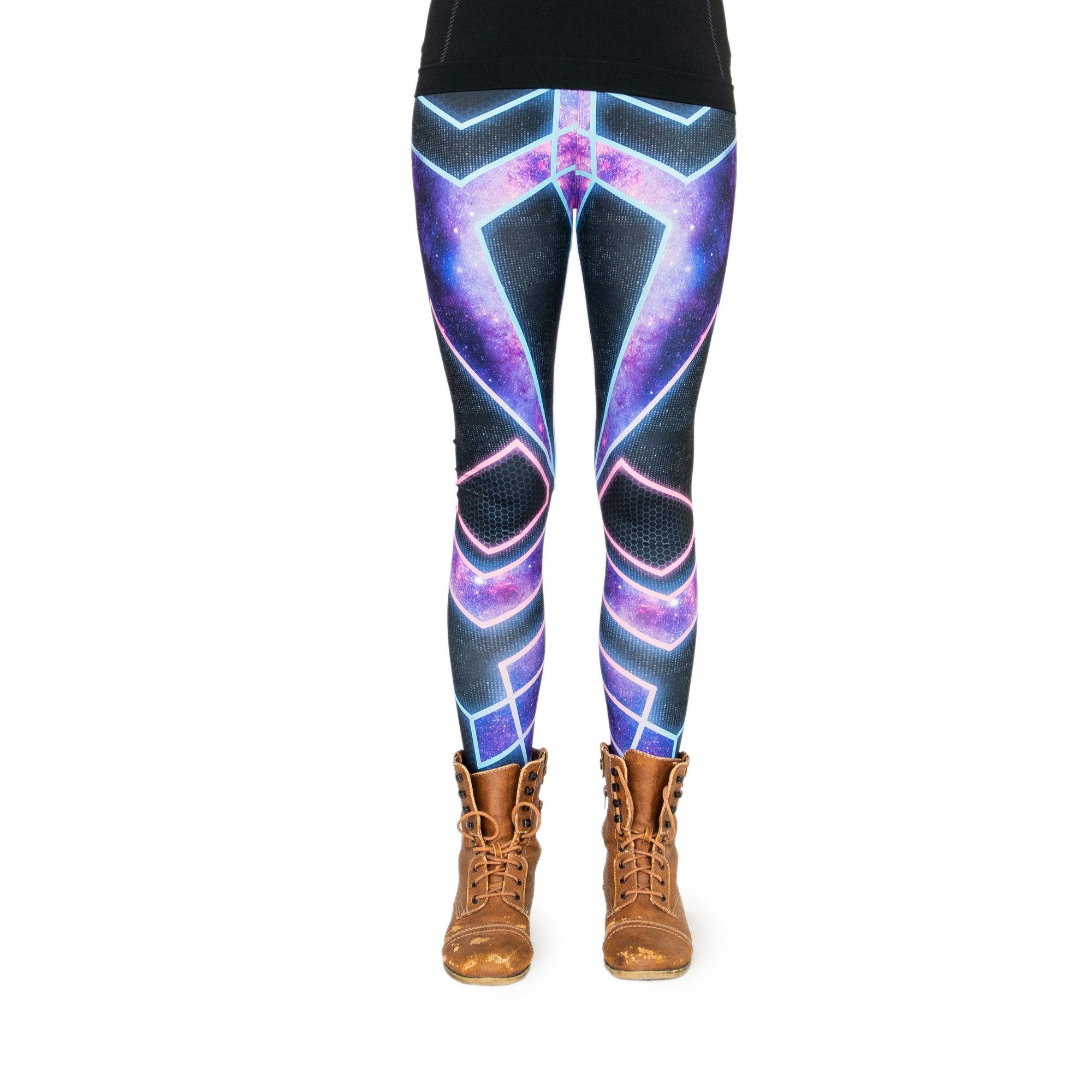 cosey Leggings Neon Line Leggings, 2 Größen (XS–S & M–L) (34/XS bis 36/S) Cyber Pants
