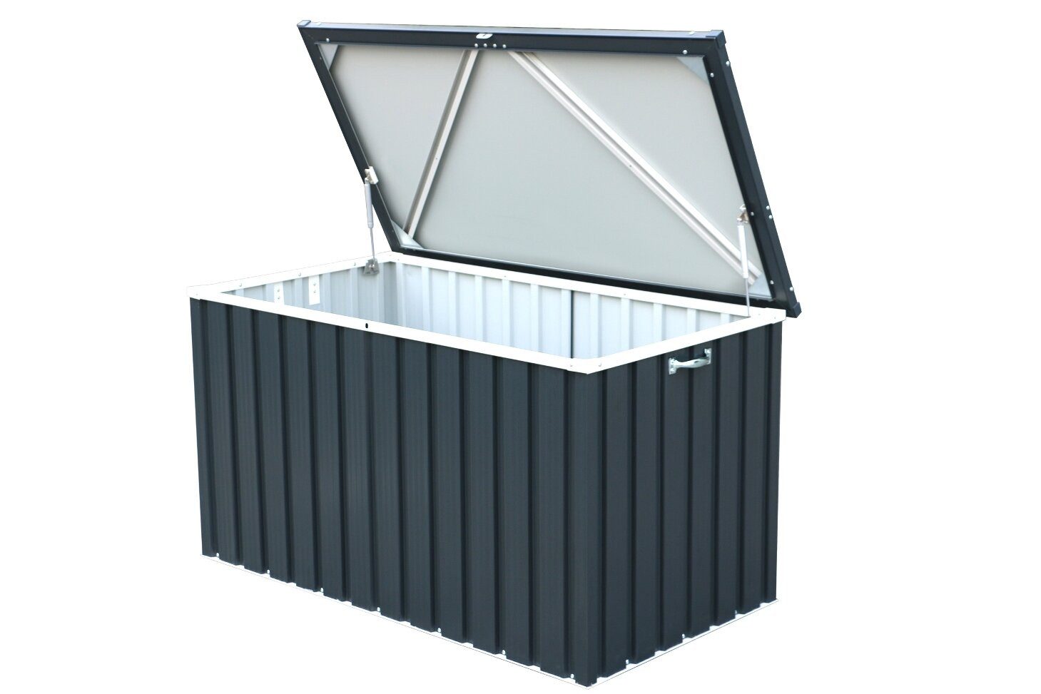 DURAMAX Metall Garten Gerätebox Kiste Kissenbox 585 L