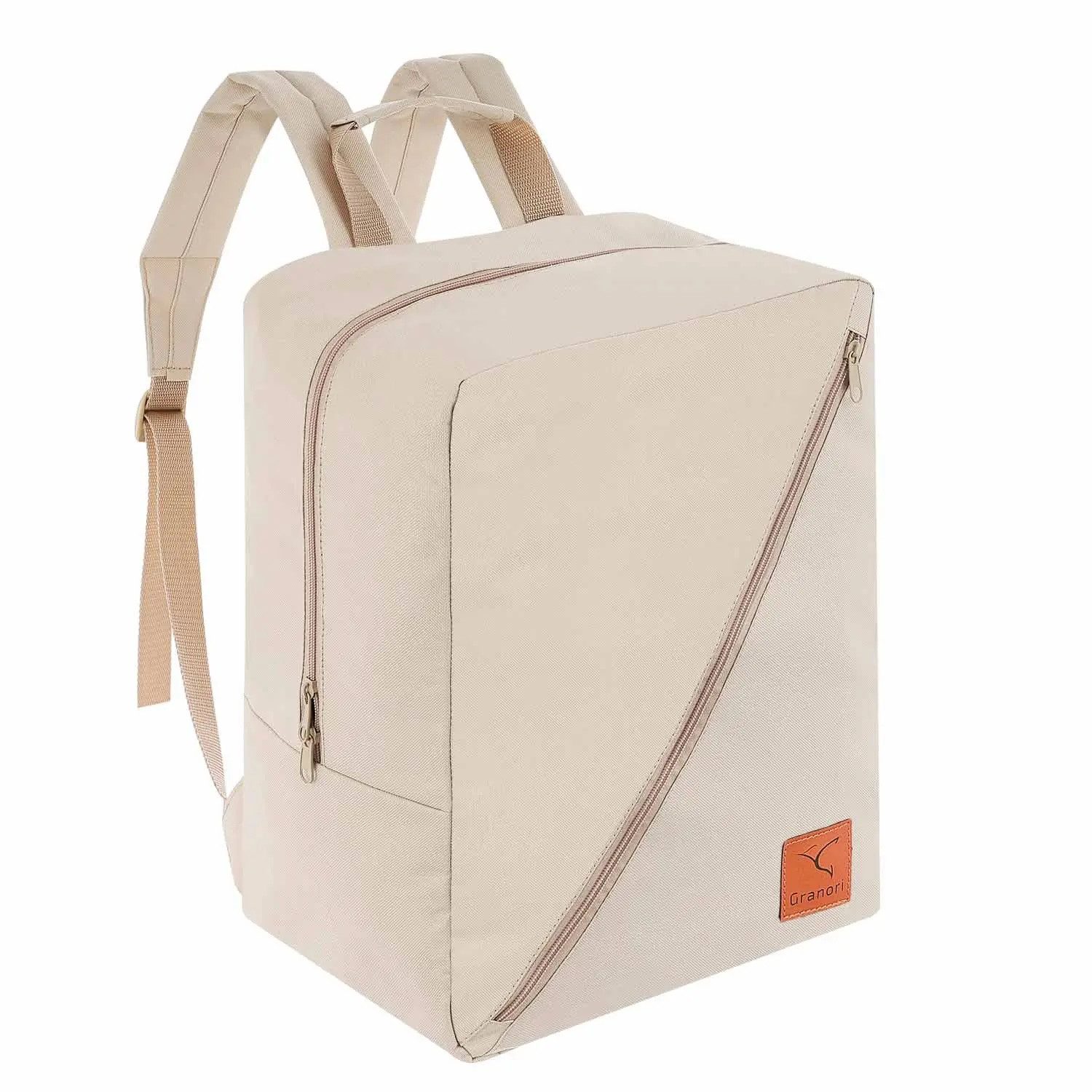 Granori Reiserucksack Handgepäck 40x30x20 cm Rucksack Minimalist W6 für Flugzeug Kabine (mit Trolleyschlaufe), leicht & wasserabweisend – ideal für Ryanair Flug, Made in EU