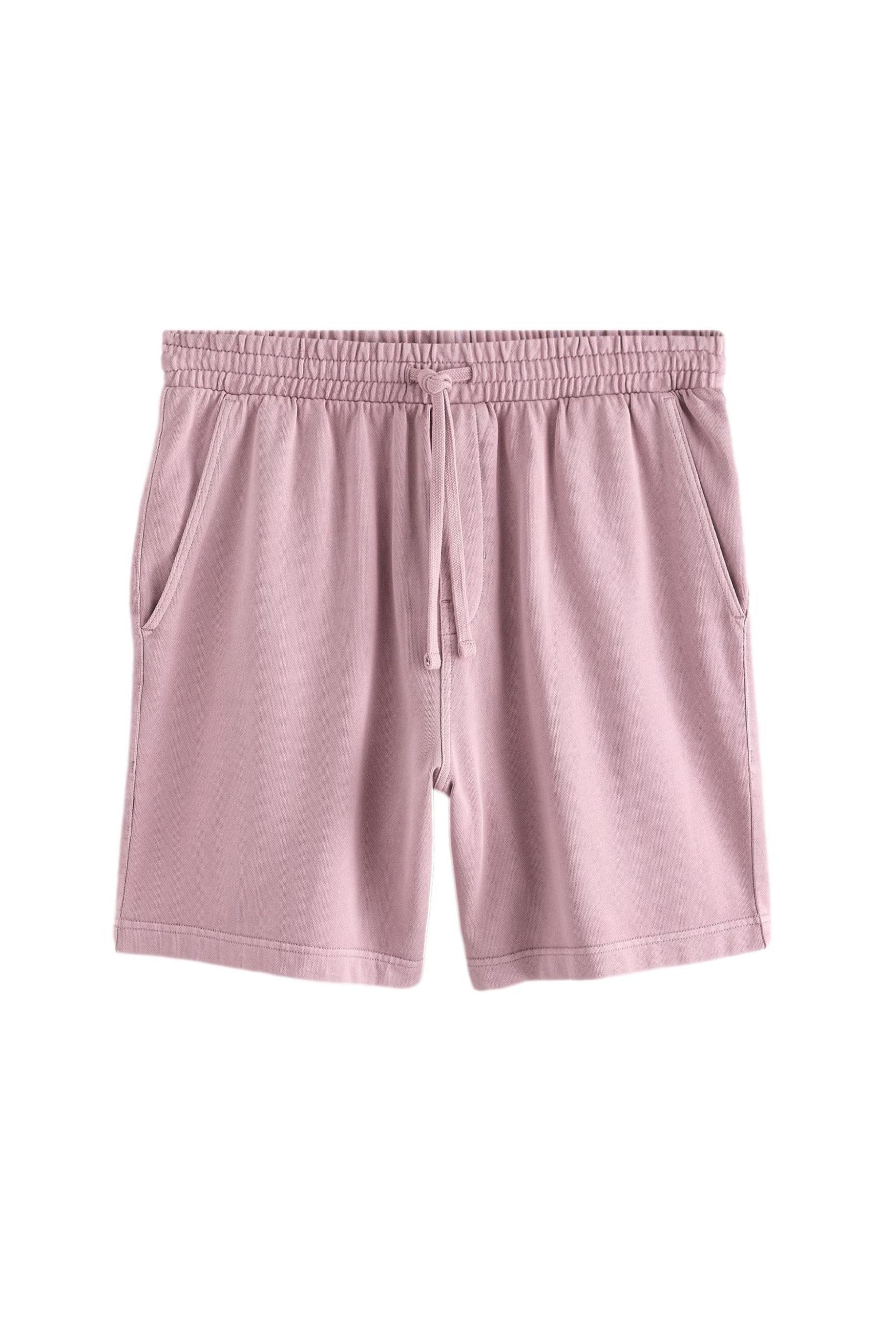 Sweatshorts Stückgefärbte Jersey-Shorts