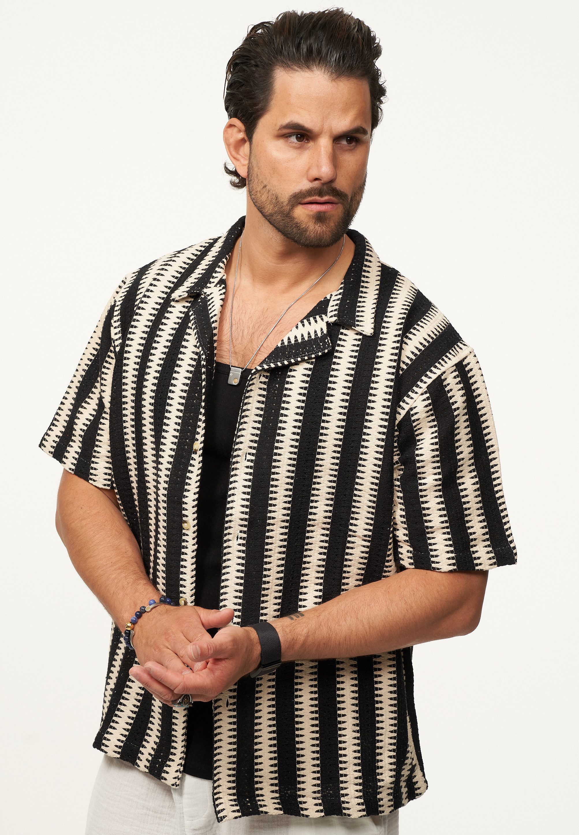 SOULSTAR Kurzarmhemd im Vintage Summer-Look Herren günstig online kaufen