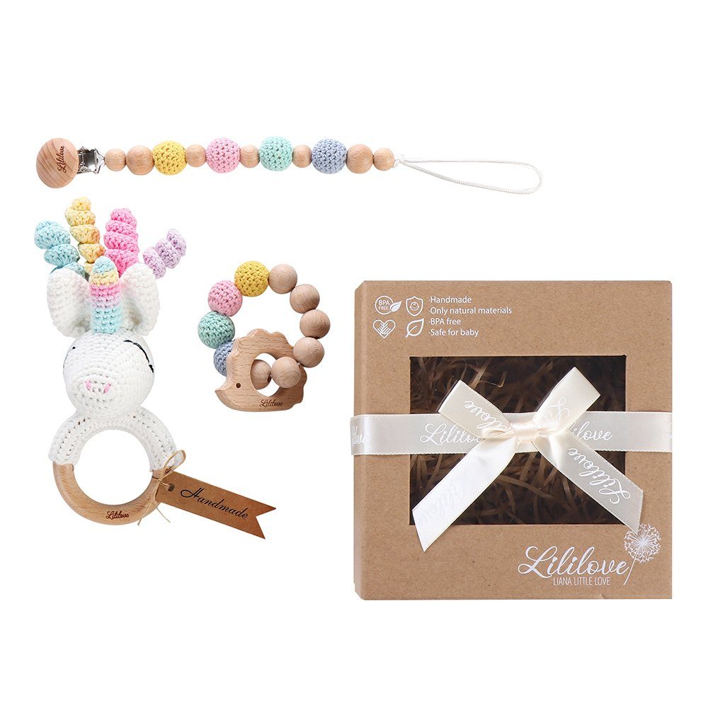 Neugeborenen-Geschenkset Rainbow Unicorn Geschenkset