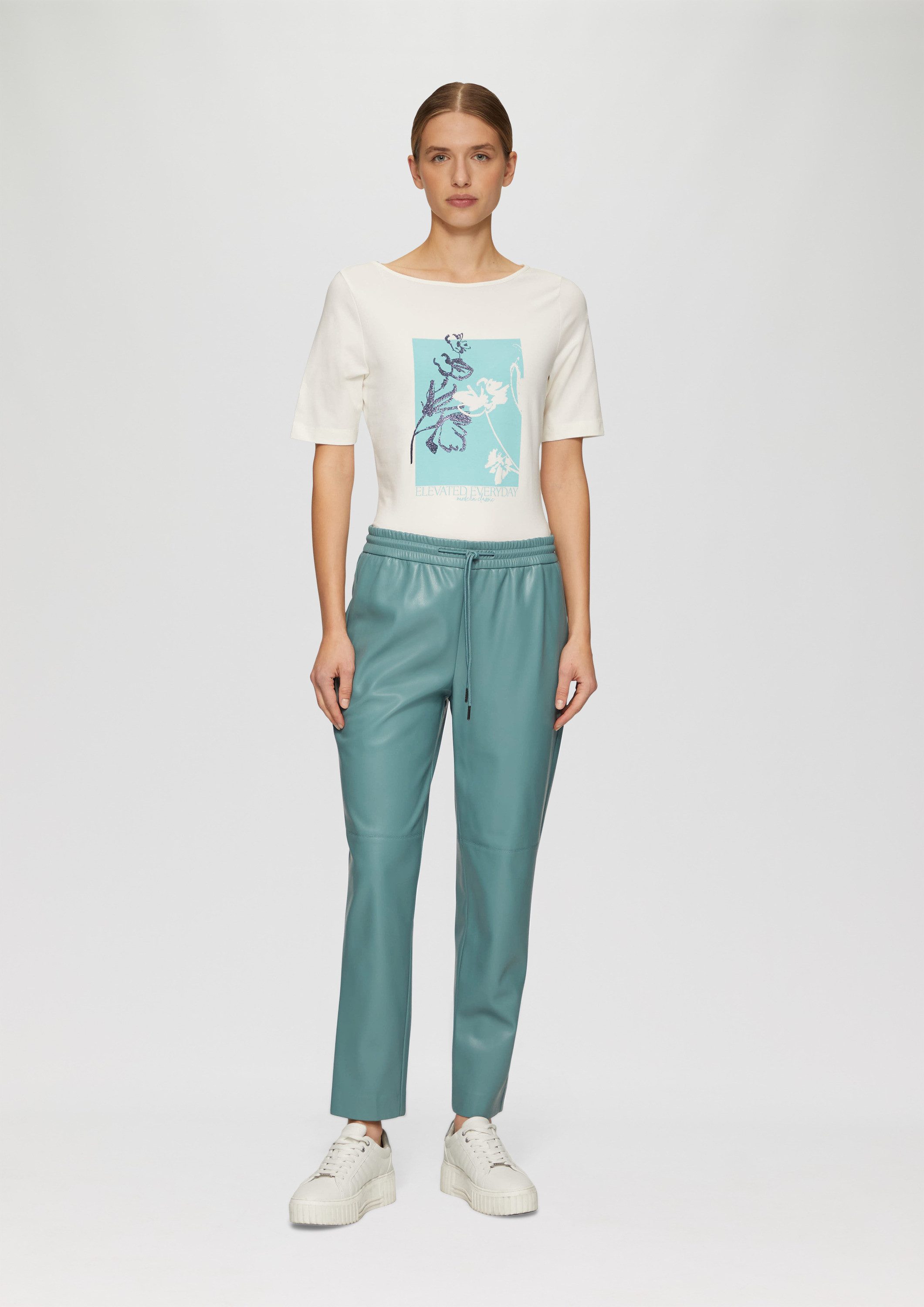 s.Oliver 7/8-Hose Hose Relaxed Jogpants aus Lederimitat günstig online kaufen