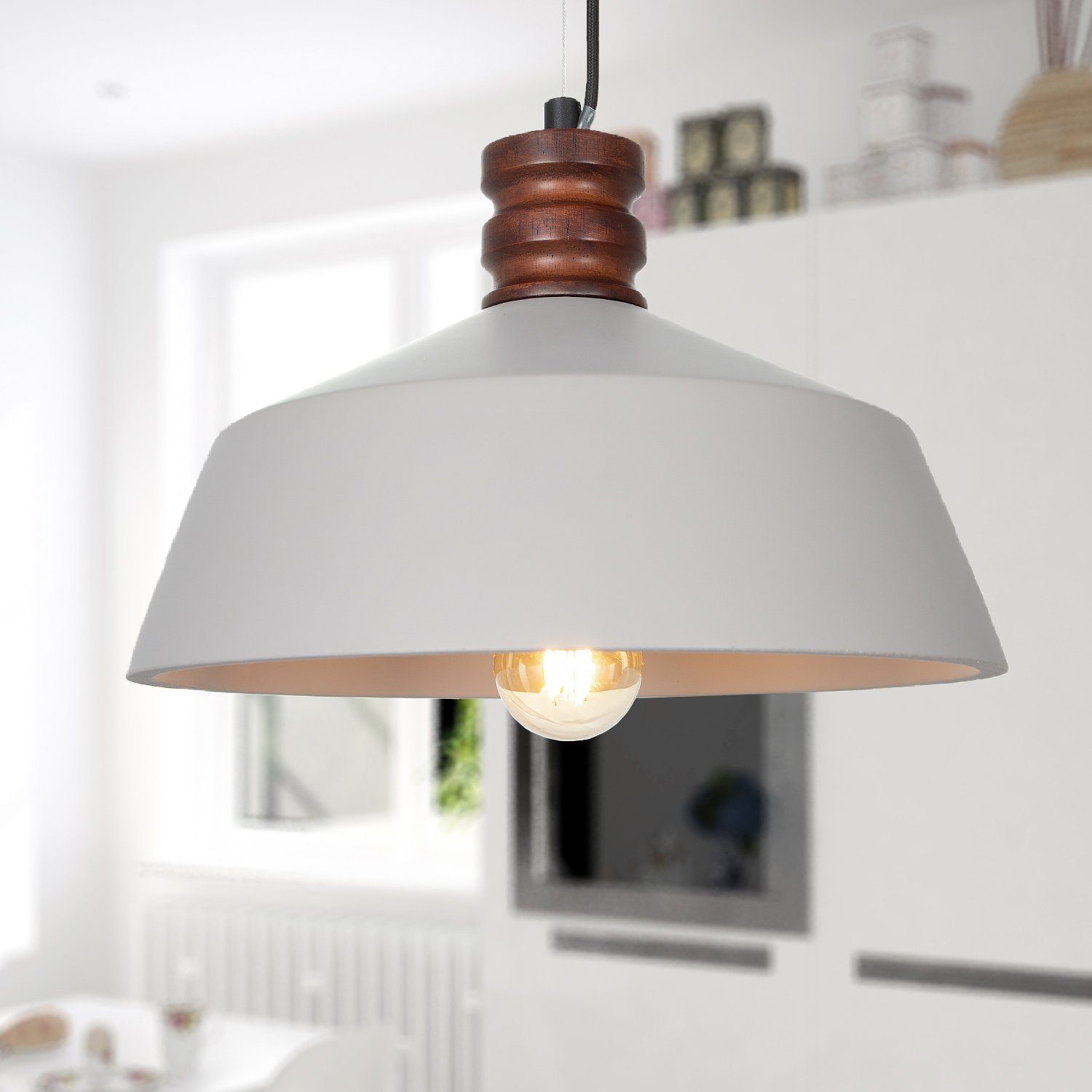 Leuchtmittel, Esszimmer E27, Home Lampe Pendelleuchte Für Höhenverstellbar Küche, ohne Wohnzimmer LED, Paco KUTTER,