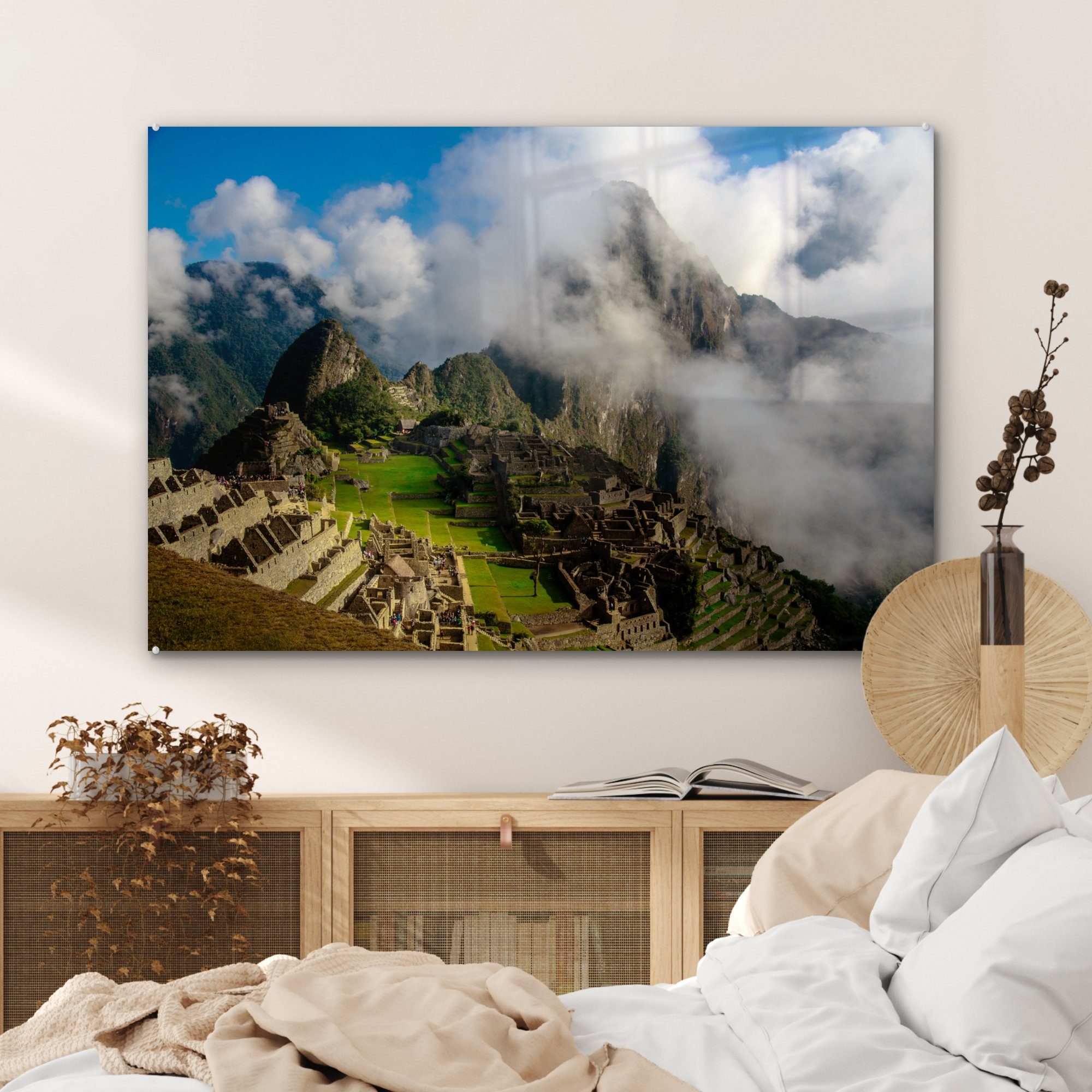 Acrylglasbild St), Acrylglasbilder - Schlafzimmer Berg Wohnzimmer Picchu (1 - & Machu MuchoWow Peru,