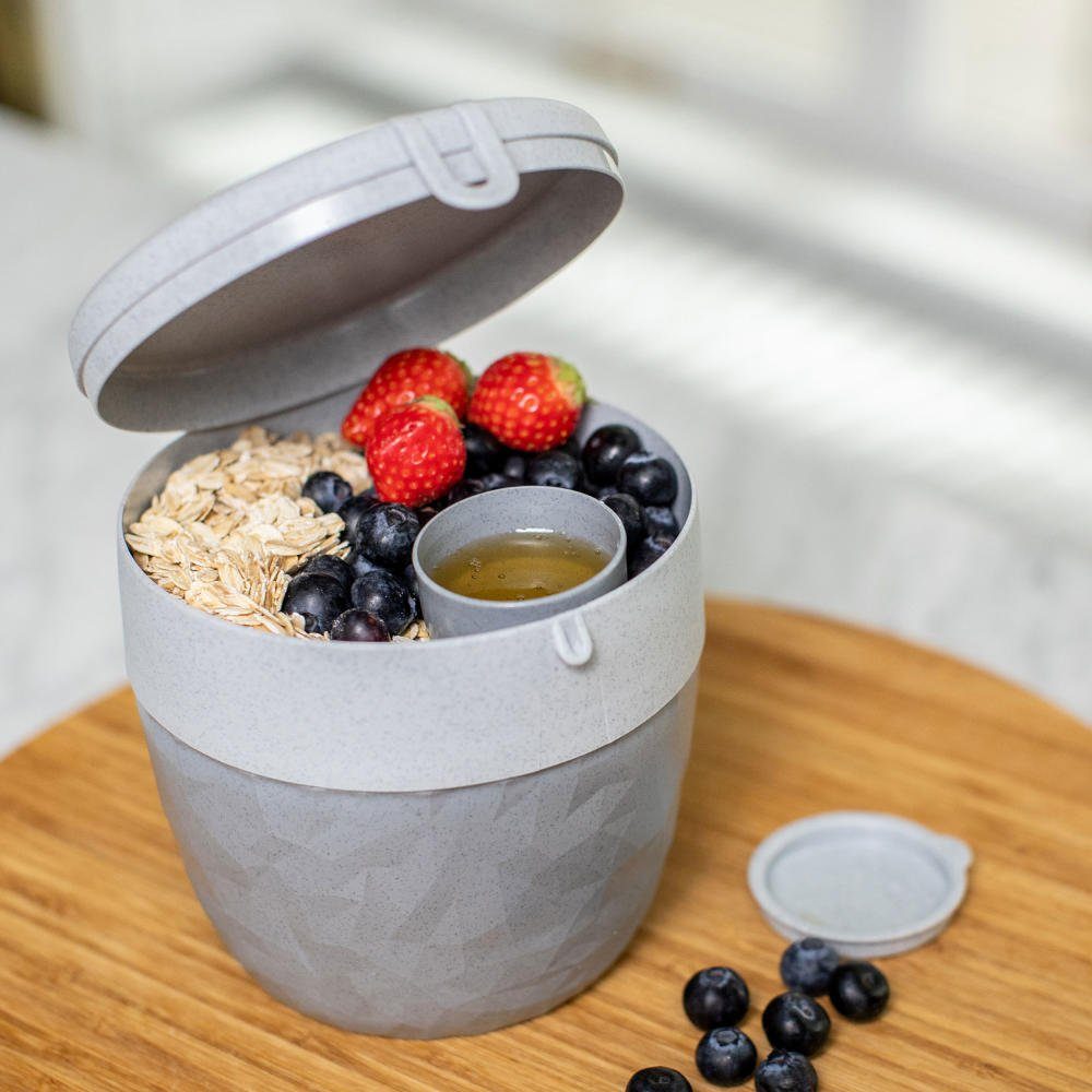 KOZIOL Lunchbox Bentobox Club Organic Concrete Grey, Kunststoff, (1-tlg)