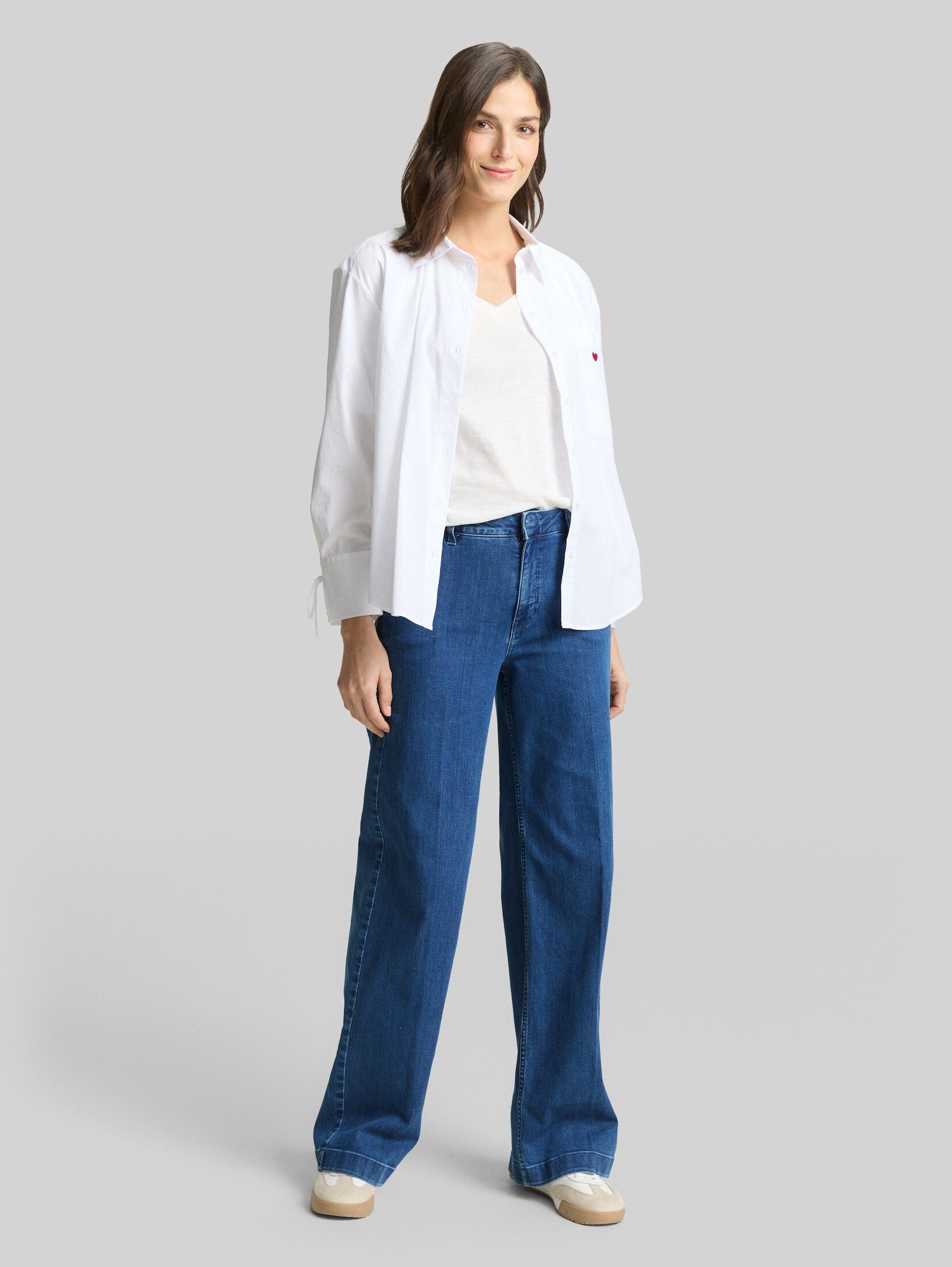 TOM TAILOR Weite Jeans Jeanshosen TTMADINA WIDE Jeans