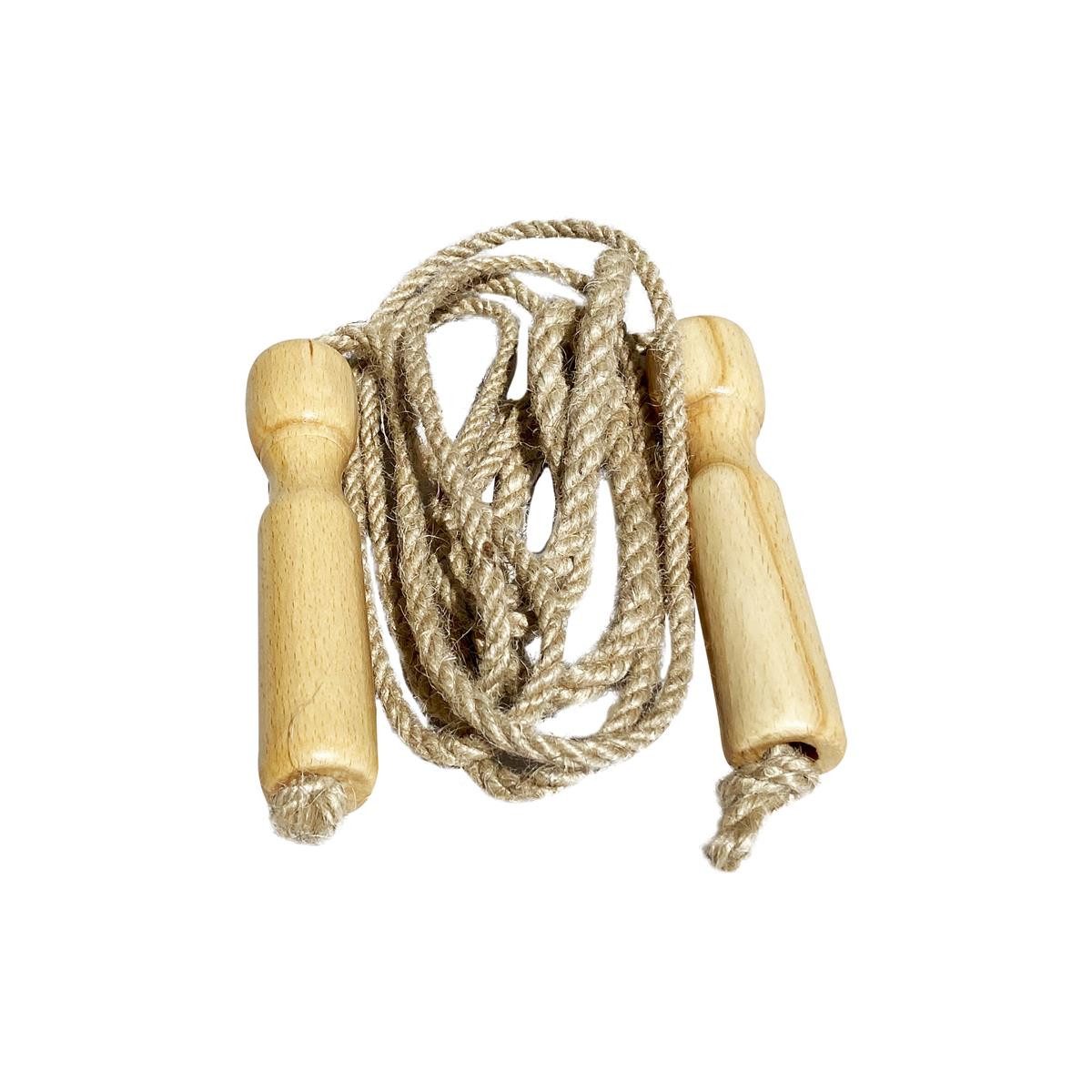 GICO Springseil Springseil Gymnastikseil aus Holz, L 235 cm, Indiv.verstellbarn3002