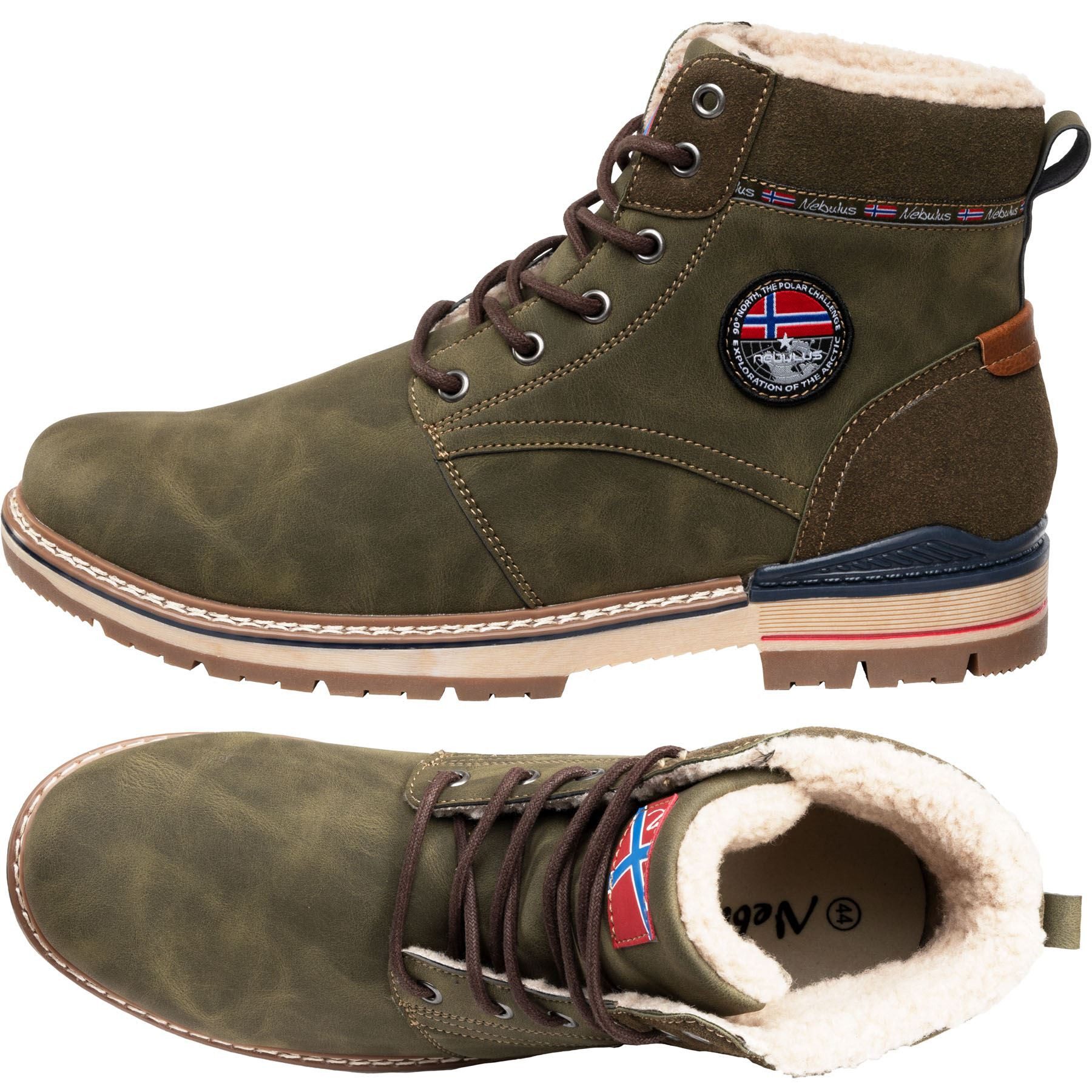 Nebulus WAYNE, P5702 - Herren, khaki, 44 Winterstiefel