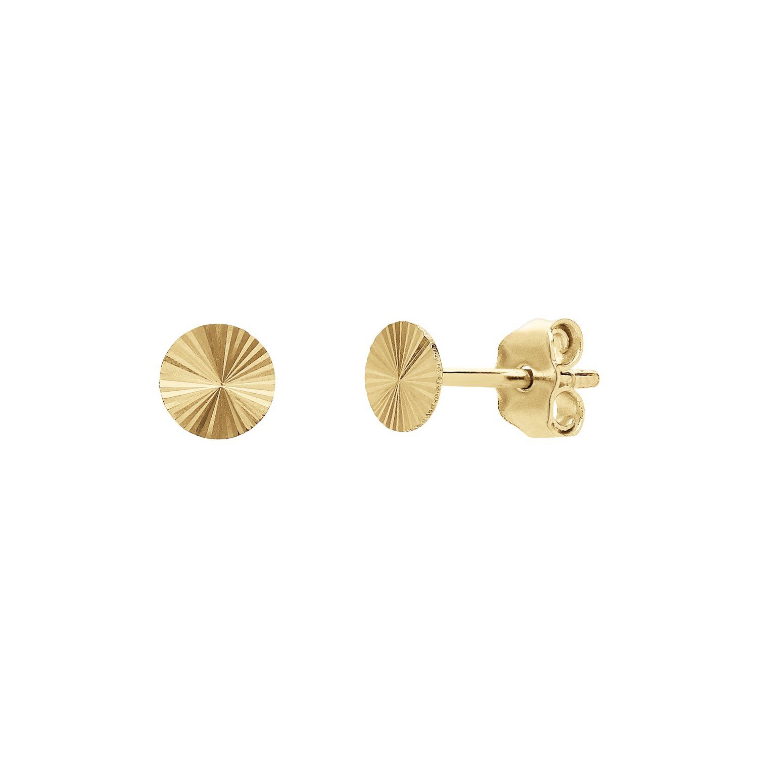 LUCARDI Paar Ohrstecker Ohrring - 585 Gold - Gold - Damen