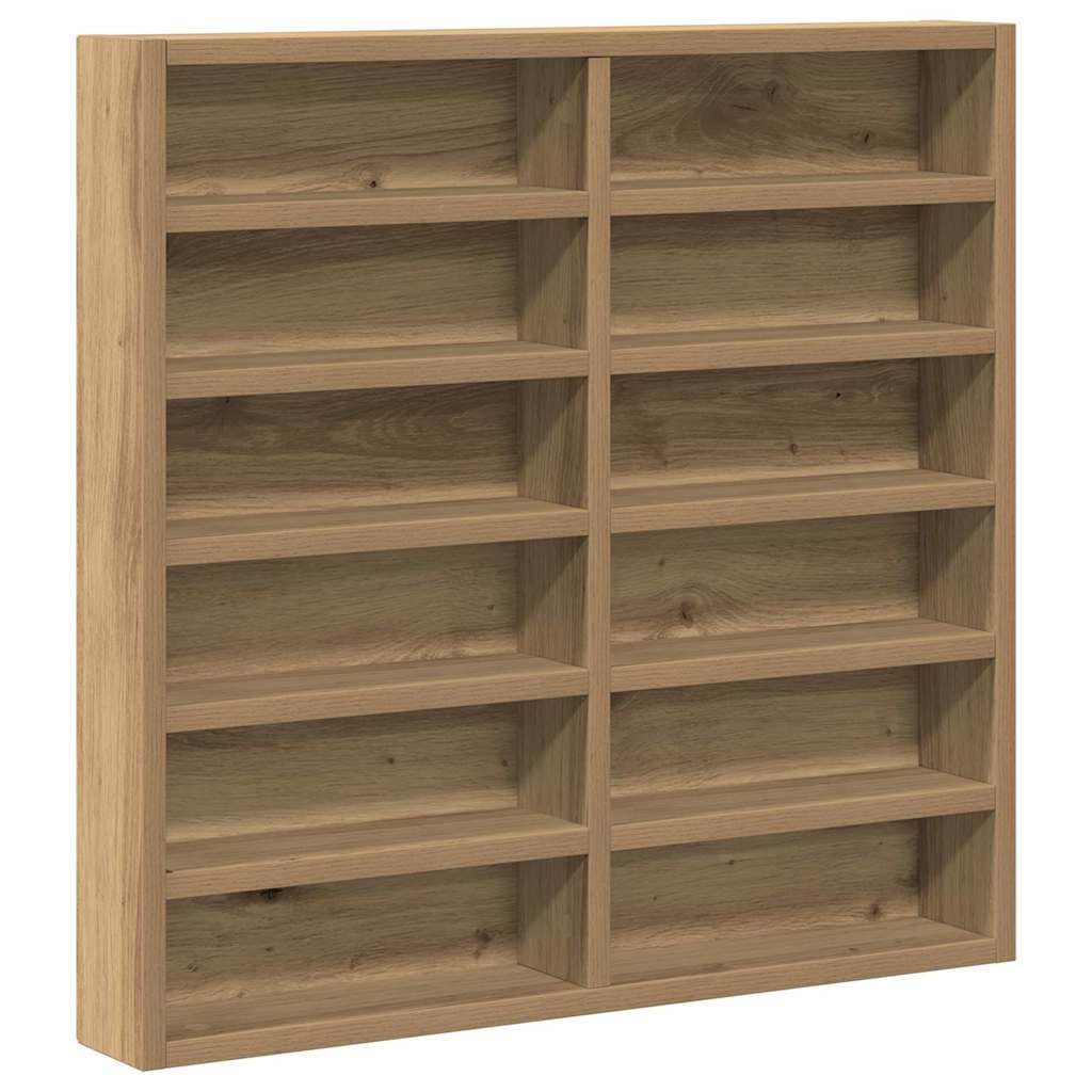 vidaXL Regal Vitrine Wandhalterung Artisan-Eiche 60 x 8,5 x 58 cm, 1-tlg.