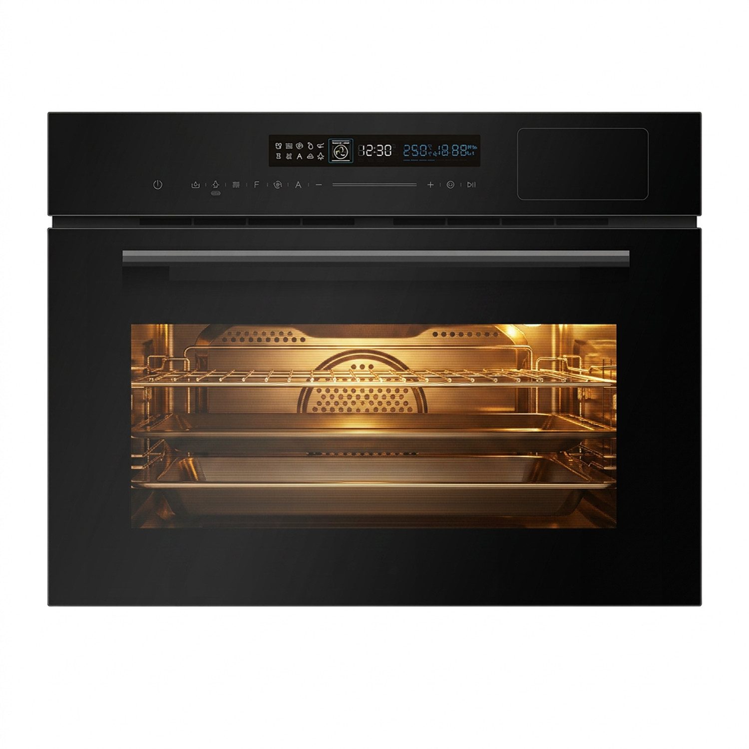 KKT KOLBE Einbau-Mikrowelle EBMS4503S2, Grill, Grill und Heißluft, Heißluft, Dampfgarfunktion, 50 l, 50 l Backofen / 800 Watt Mikrowelle / 60cm / Autark / Heißluft / Grill