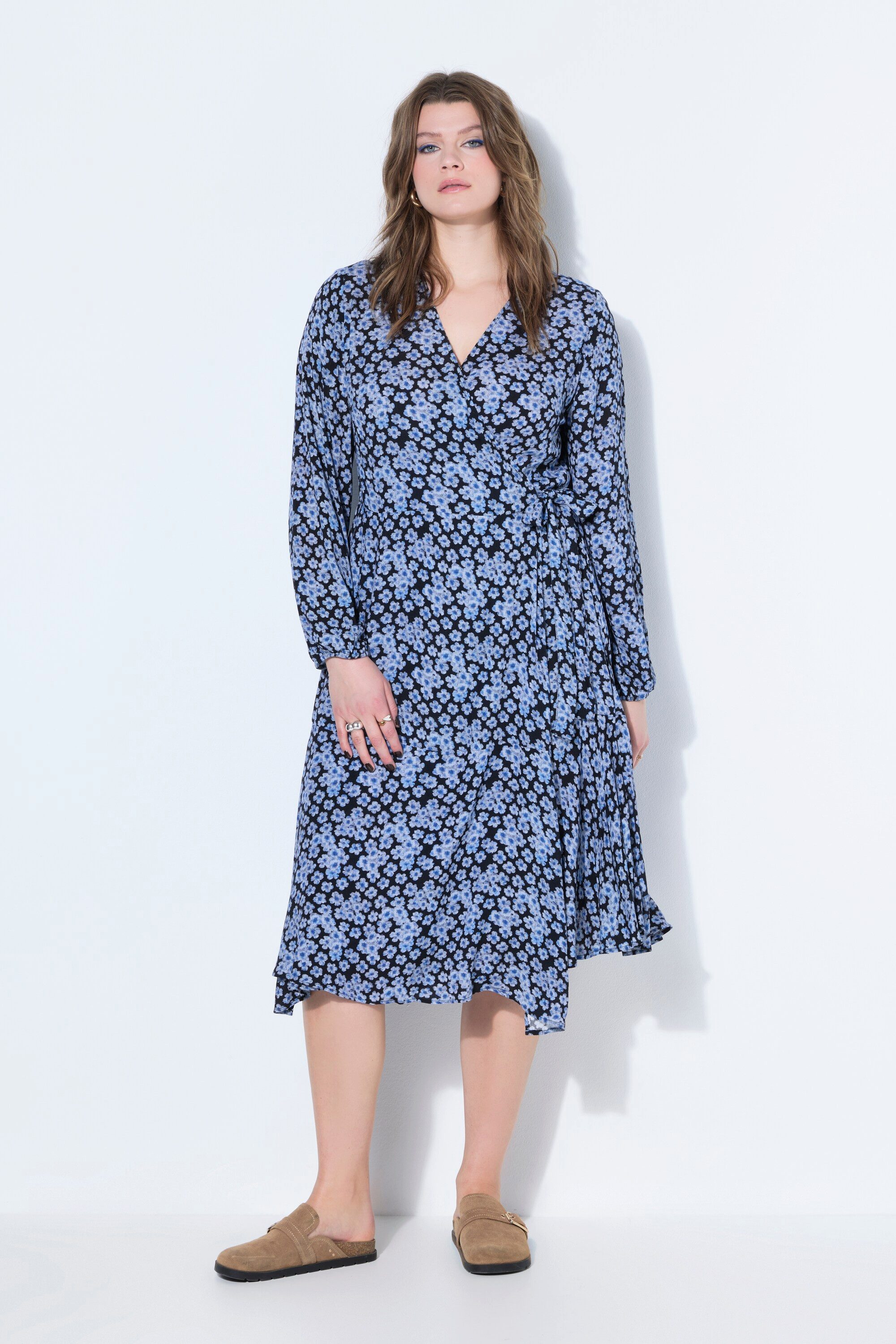 Studio Untold Maxikleid Wickelkleid A-Line Flowerprint günstig online kaufen