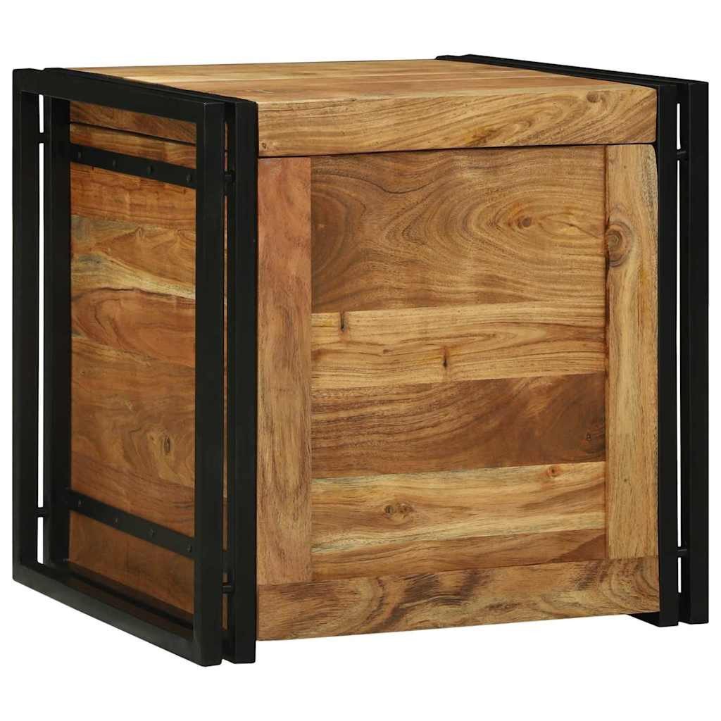 vidaXL Aufbewahrungsbox vidaXL Aufbewahrungsbox Braun und Schwarz 50 x 50 x 50 cm