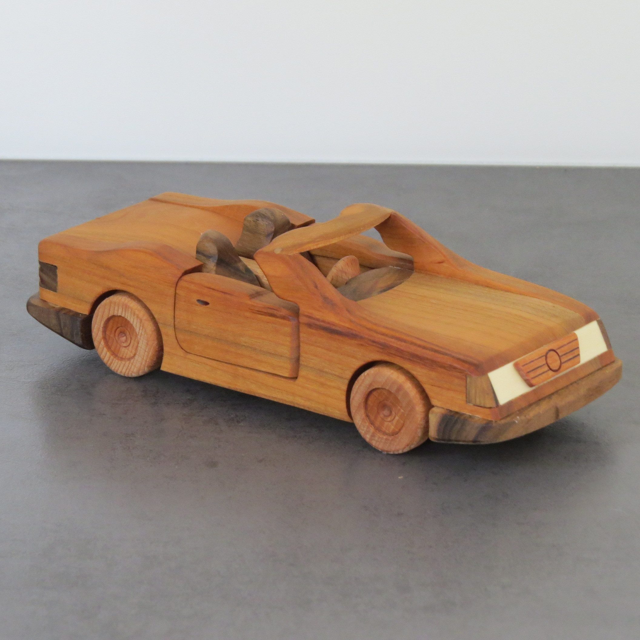 Holzprodukte Spielzeug-Auto Sportwagen Cabrio Modellauto Roadster Auto Unikat Holz Handarbeit