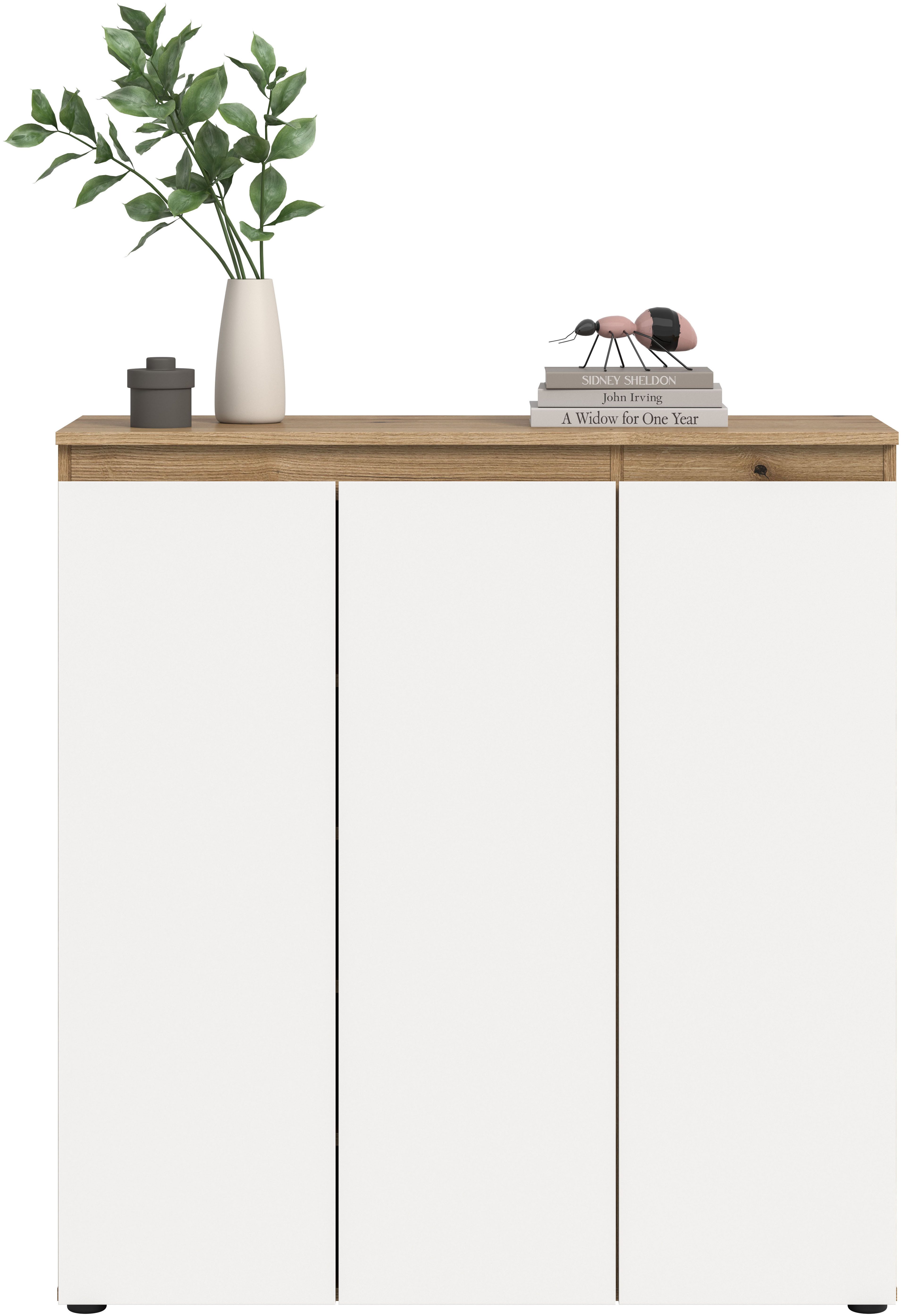 Home affaire Mehrzweckschrank CIPELA, 105x111 cm, viel Stauraum, variable Einlegeböden, universal (1-St., in vielen verschiedenen Trendfarben verfügbar) Schuhschrank, Kleiderschrank, Universalschrank, Aktenschrank, Schrank