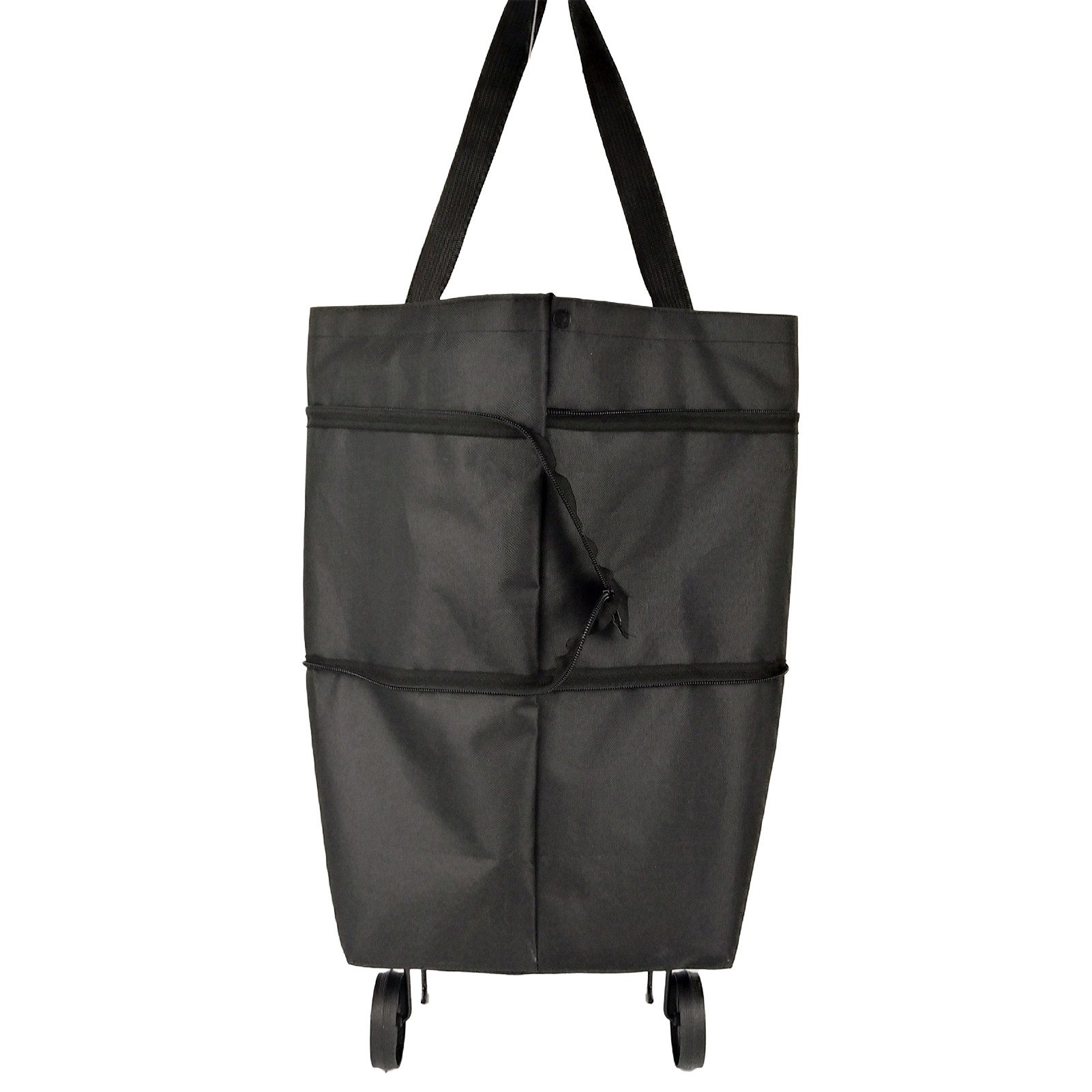Jumpeak Einkaufstrolley Einkaufstrolley Klappbar, 3 in 1 Shopping Trolley, Handwagen, Robust & wasserdicht, geräuscharme Rollen, als Rucksack tragbar