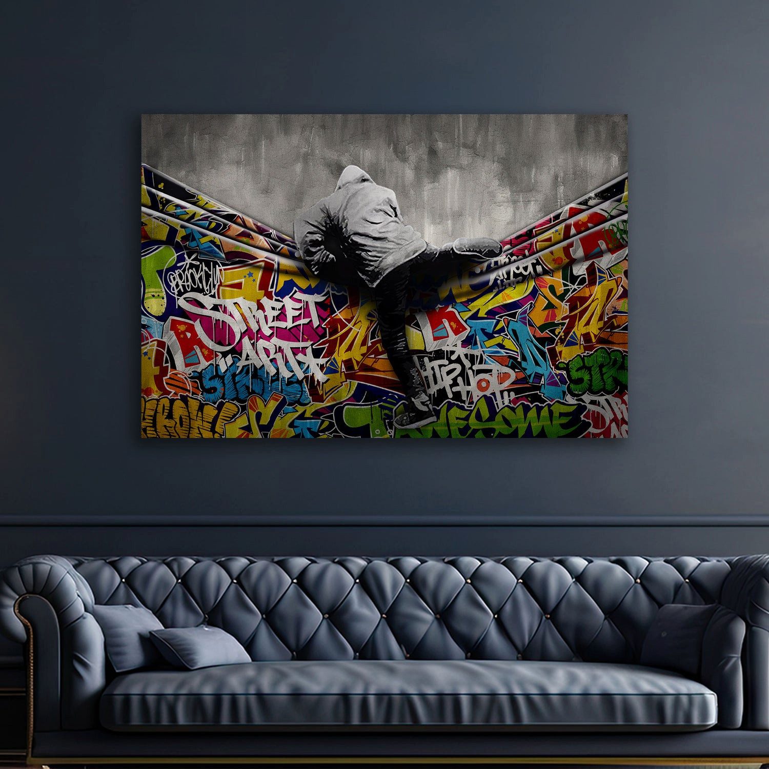 Artedinoi Leinwandbild Graffiti Street Art Wall günstig online kaufen