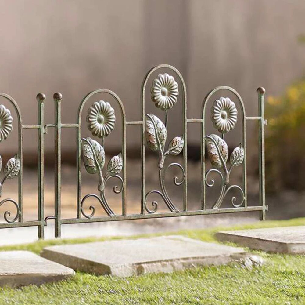 Home-trends24.de Rankgitter Blumen Metall Elemente Zaun günstig online kaufen