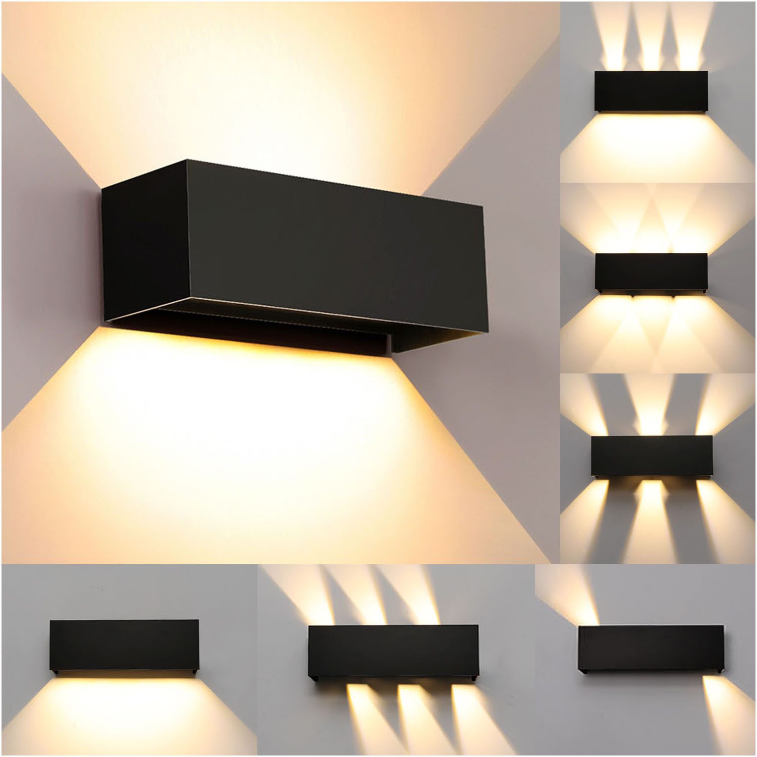 oyajia Wandleuchte Modern Quader LED Wandlampe günstig online kaufen