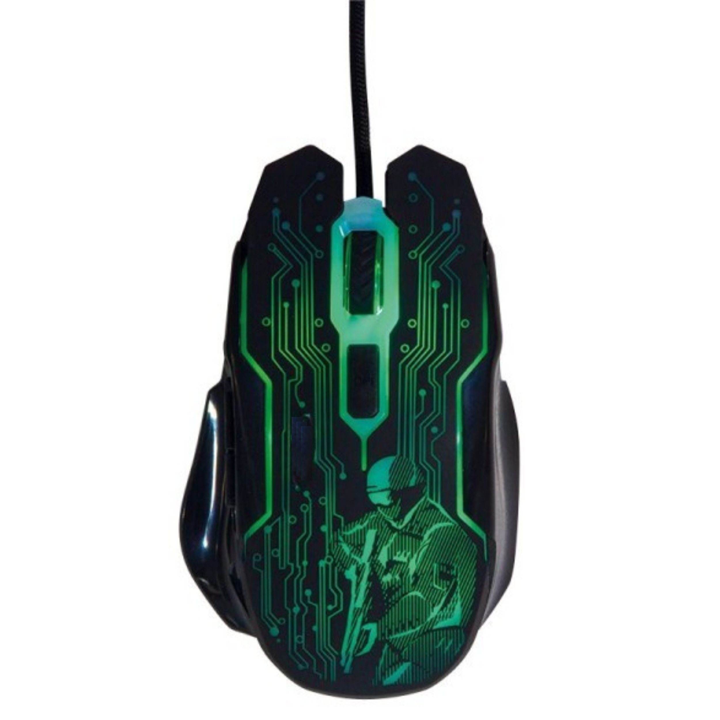 StellarLuma Gaming Maus Optische USB Gamer Mouse 2400DPI Beleuchtet 6 Tasten PC Gaming-Maus (kabelgebunden, Einstellbare DPI bis 2400, 6-Tasten-Design, optischer Sensor)