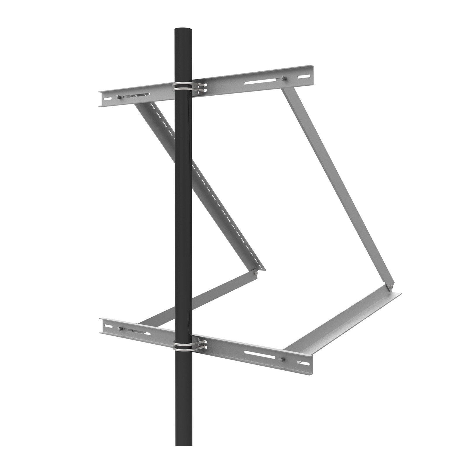enjoy solar Solarmodul-Halterung Aluminium Halterung für Solarpanel geeignet für alle Modulbreite, (inkl. Schrauben und Muttern, Einfache ALU- Handhabung, geeig – Bild 3 von 5