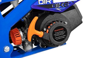 Nitro Motors Dirt-Bike Dirtbike Flash 49cc 10" Crossbike Pocket Minicross Pocketbike, 1 Gang Nitro Motors Standard Schaltwerk, Automatikschaltung, (Crosser, 10-tlg), 3 Stufen Drehgas Drossel