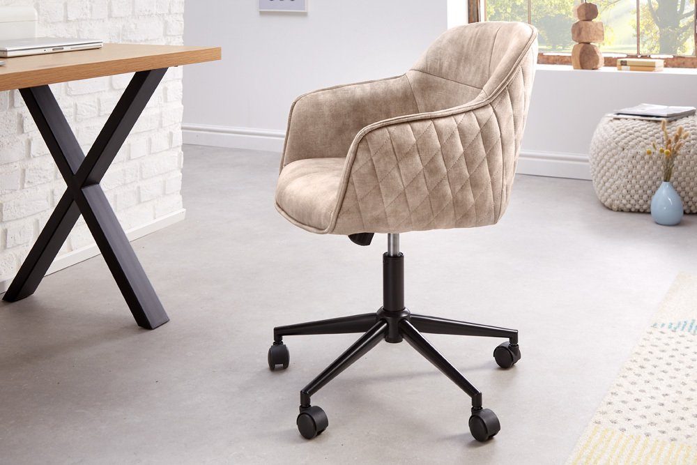 riess-ambiente Drehstuhl EUPHORIA champagner greige, Büro günstig online kaufen