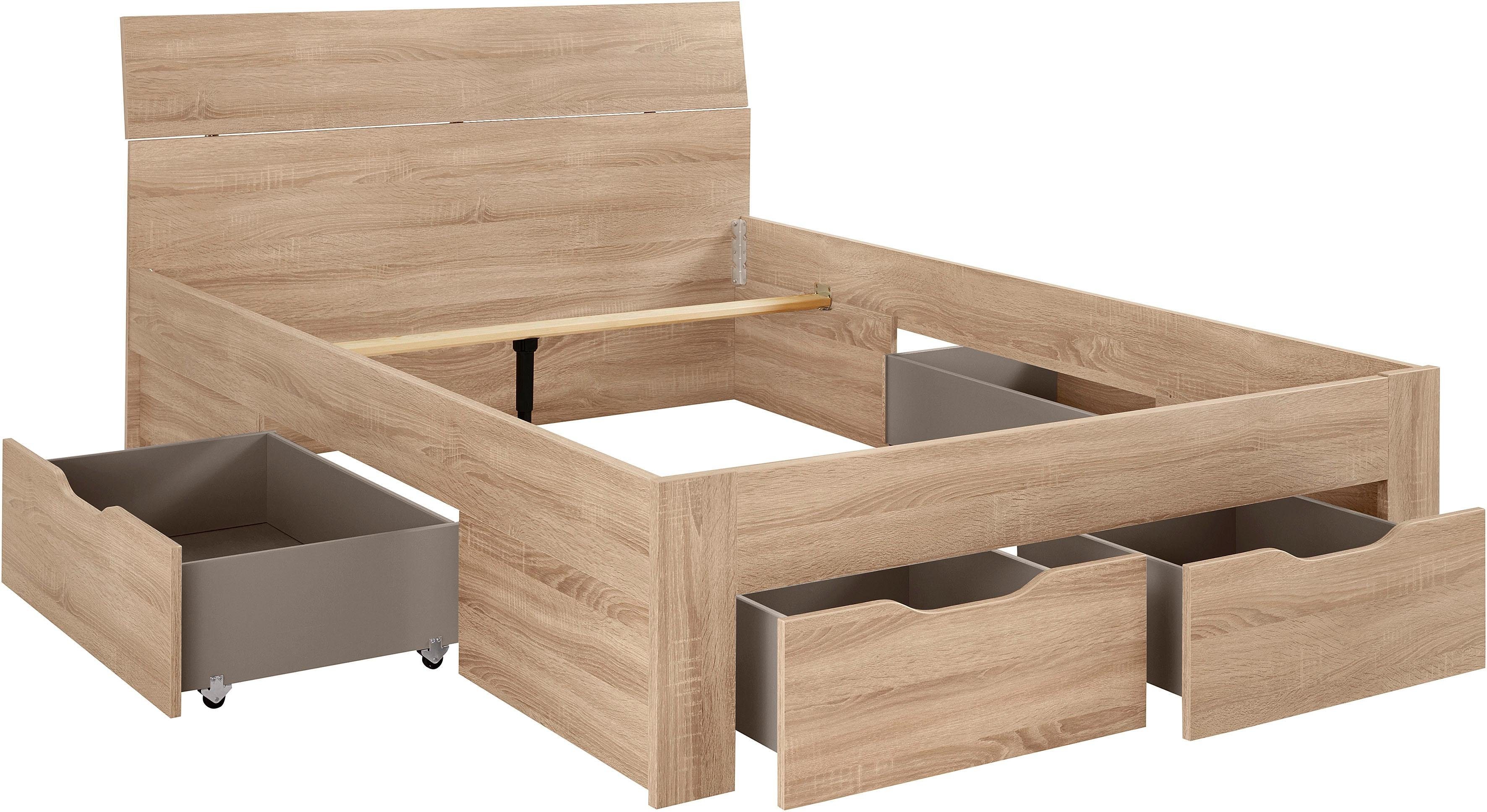 rauch Bett Einzelbett Doppelbett Stauraum FLEXX Breiten 90/140/180 cm, Einzelbett Doppelbett Stauraum FLEXX Breiten 90/140/180 cm – Bild 4 von 5
