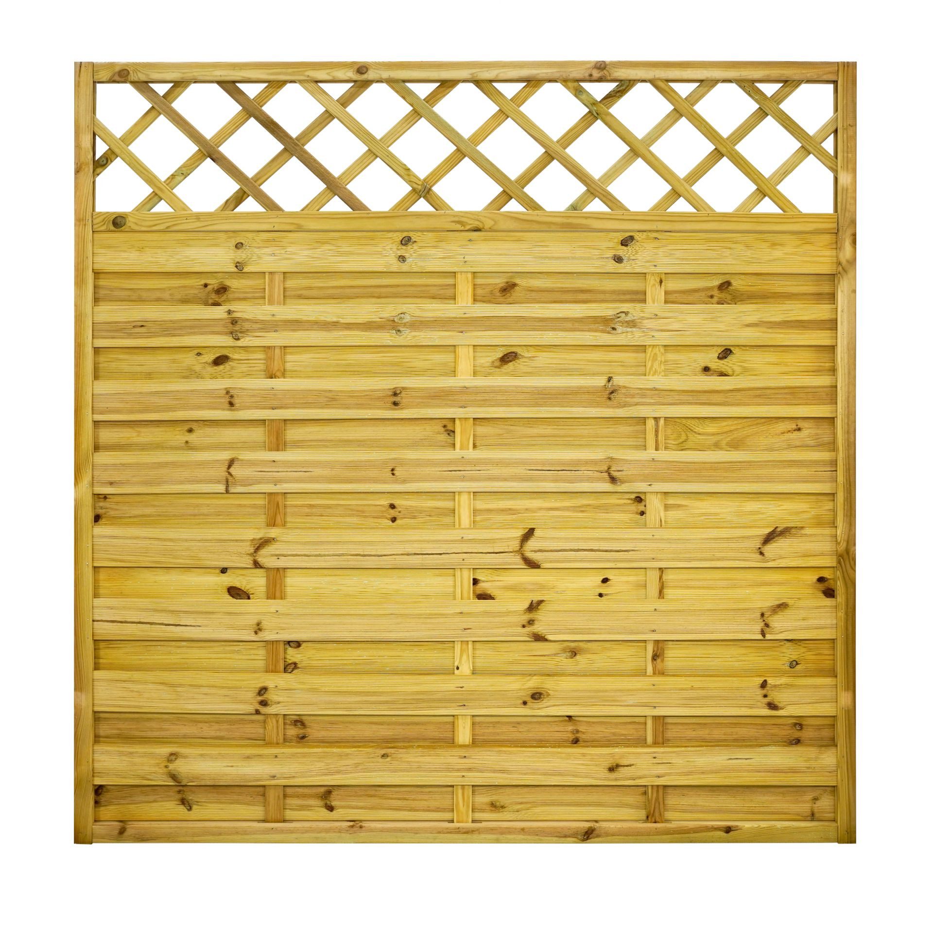 GartenLand Zaun Dichtzaun Vario gerade 180x180 cm Kiefer Kesseldruckimprägniert, (Set, Ohne Pfosten, 180x180 cm)