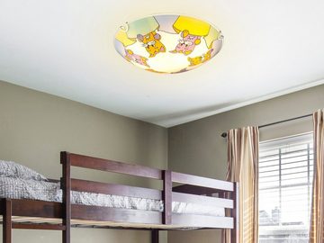 bmf-versand Deckenleuchte Kinderzimmerlampe Decke Junge Mädchen LED Deckenlampe Kinderzimmer, inklusive Leuchtmittel, LED wechselbar, Warmweiß, Kinderzimmerleuchte, Tiermotiv, Katzen, Lampe