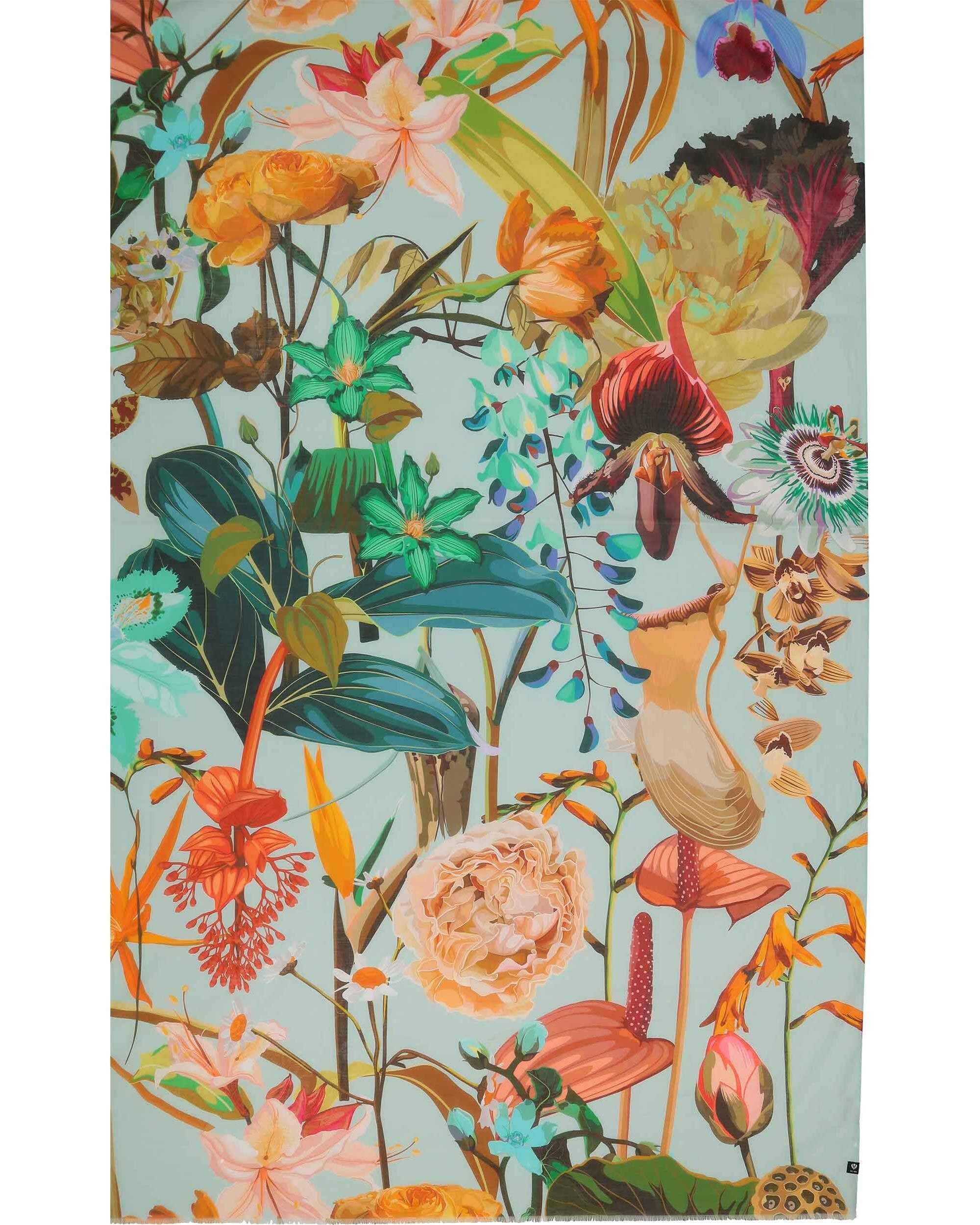 Fraas Modeschal XL-Schal mit Blumen-Design - vielseitig tragbar, (keine)