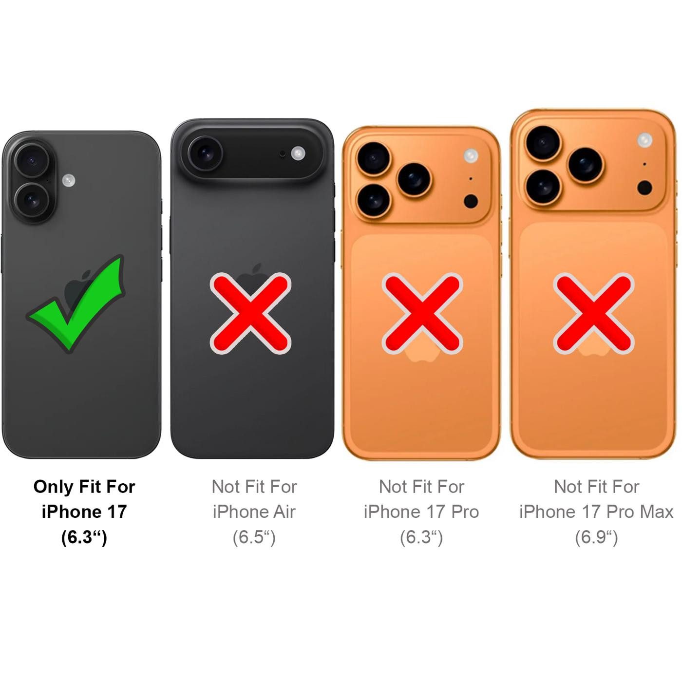 CoolGadget Handyhülle Anti Shock Rugged Case für Apple iPhone 17 6,3 Zoll, Slim Cover Kantenschutz Schutzhülle für iPhone 17 Hülle Transparent