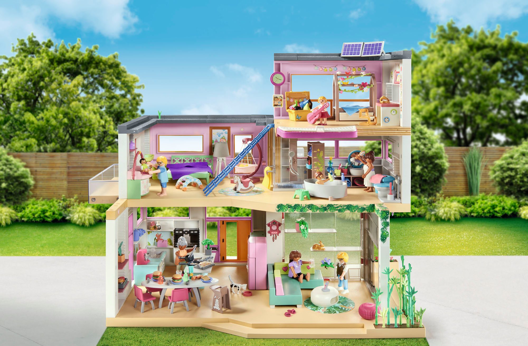 Playmobil® Wohnhaus mit Wintergarten (71607), myLife Konstruktions-Spielset, (312 St), Made in Germany