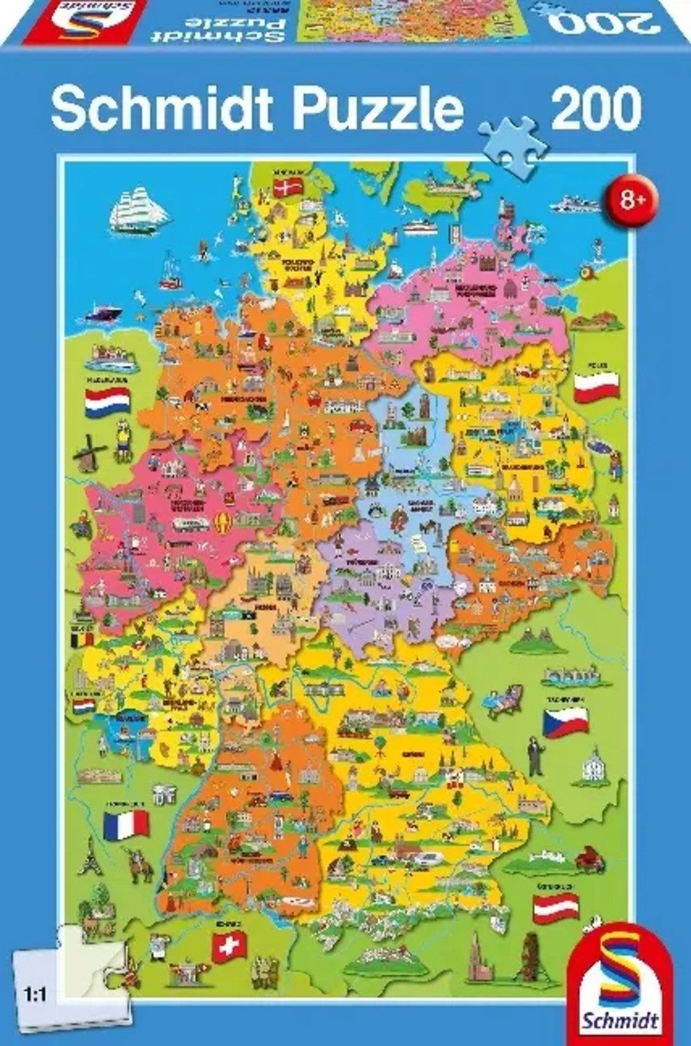 Schmidt Spiele Puzzle Deutschlandkarte mit Bildern günstig online kaufen