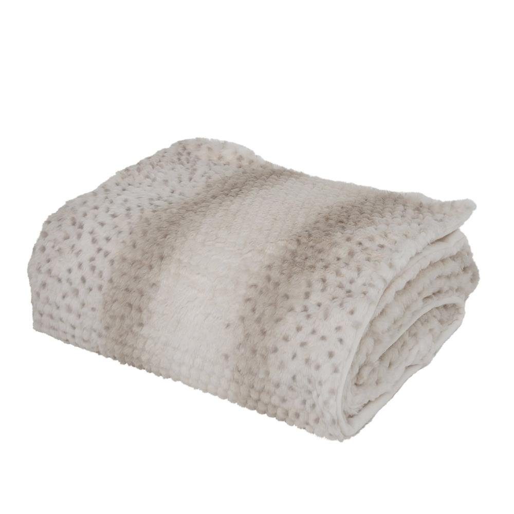 Wohndecke Eldar, BOLTZE, aus Polyester, Beige, 200 x 150 cm