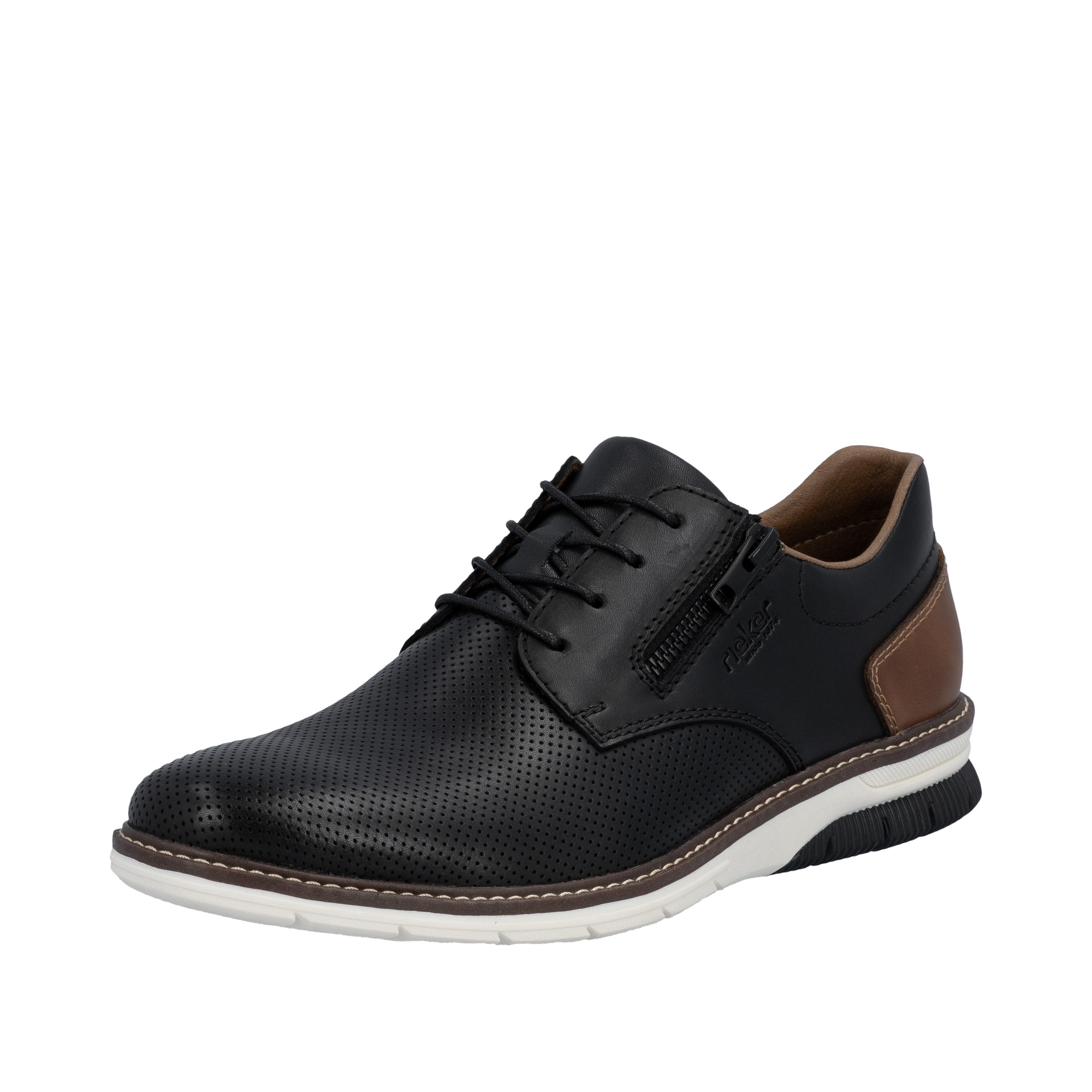 Rieker Schnürschuh Halbschuh, Freizeitsneaker, Casual-Schnürer mit Perforat günstig online kaufen