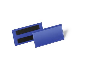 DURABLE Etikettenpapier Etikettentasche, Durable 174107 50 Stück Etikettentasche (100 x 38 mm) 1 Packung à  50 Stück, blau