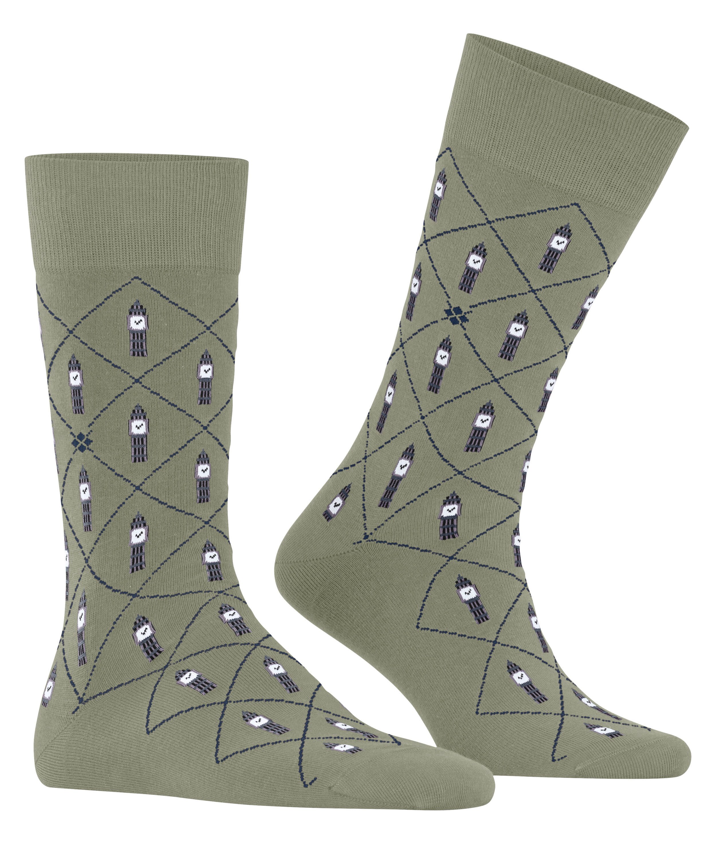 Burlington Socken Big Ben (1-Paar) mit Argyle-Muster & All-Over Motiven günstig online kaufen