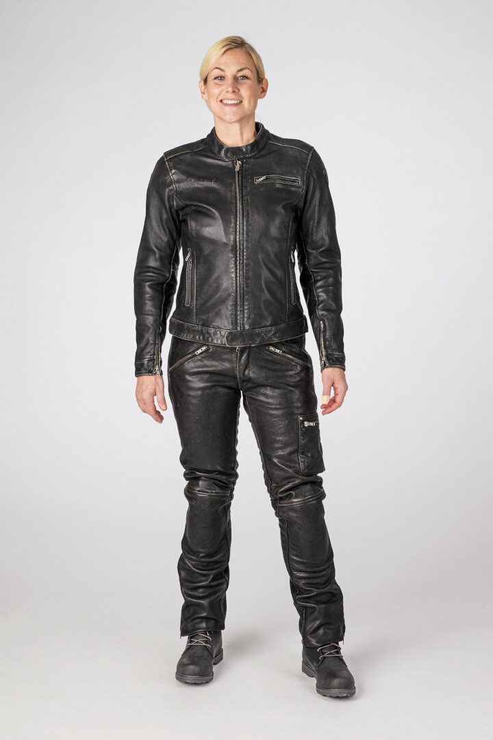 Halvarssons Motorradjacke Orsa Damen Motorrad Lederjacke