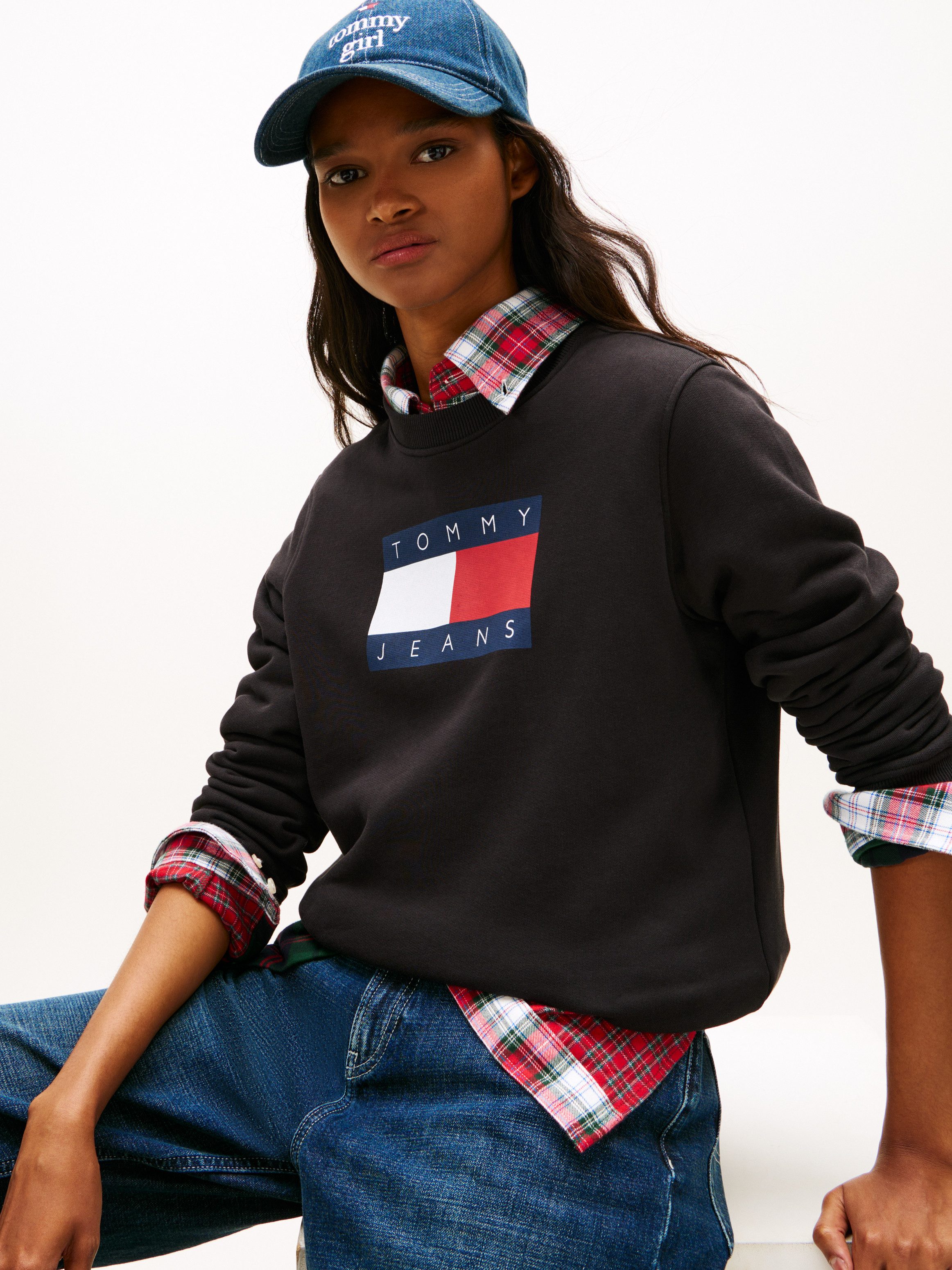 Tommy Jeans Sweatshirt TJW REG TJ FLAG CREW günstig online kaufen