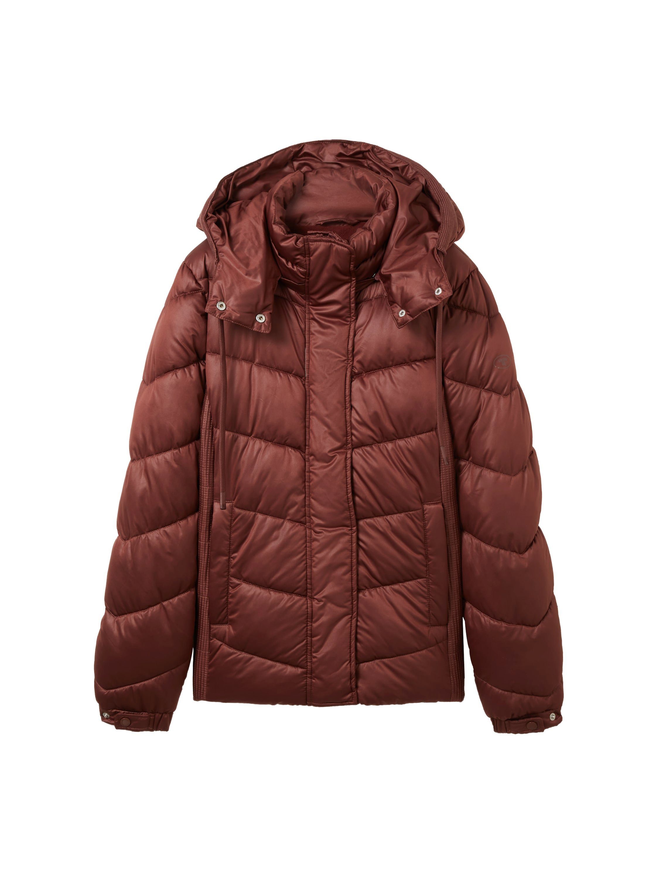 mit TAILOR Polyester TOM raisin recyceltem Steppjacke