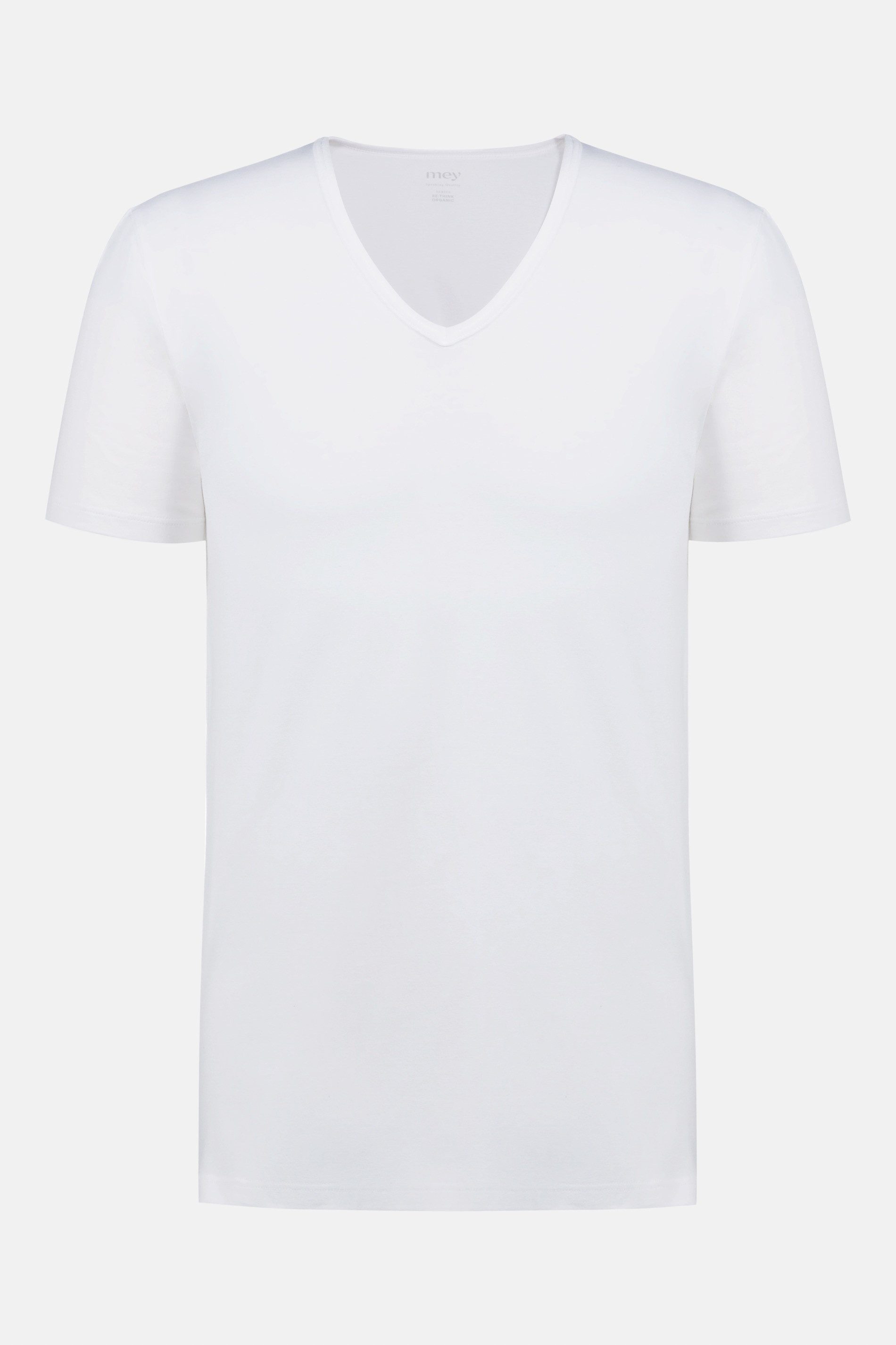 Mey Unterziehshirt Mey Herren V-Neck Serie RE:THINK Uni (1-St) Basic Shirt, zeitloses Design, Baumwoll-Mix, Rundhals