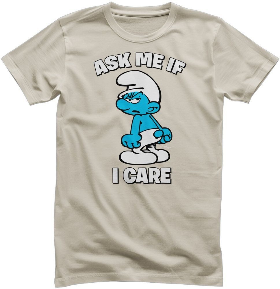 Die Schlümpfe T-Shirt The Smurfs - Ask Me If I Care T-Shirt