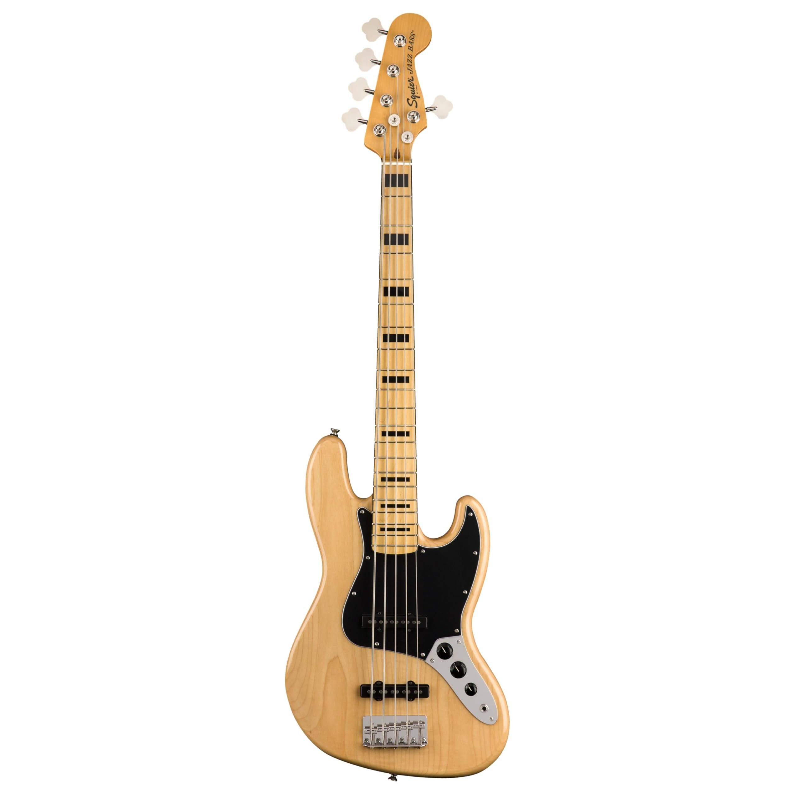 Squier E-Bass, E-Bässe, 5-Saiter E-Bässe, Classic Vibe '70s Jazz Bass V Natural - E-Bass