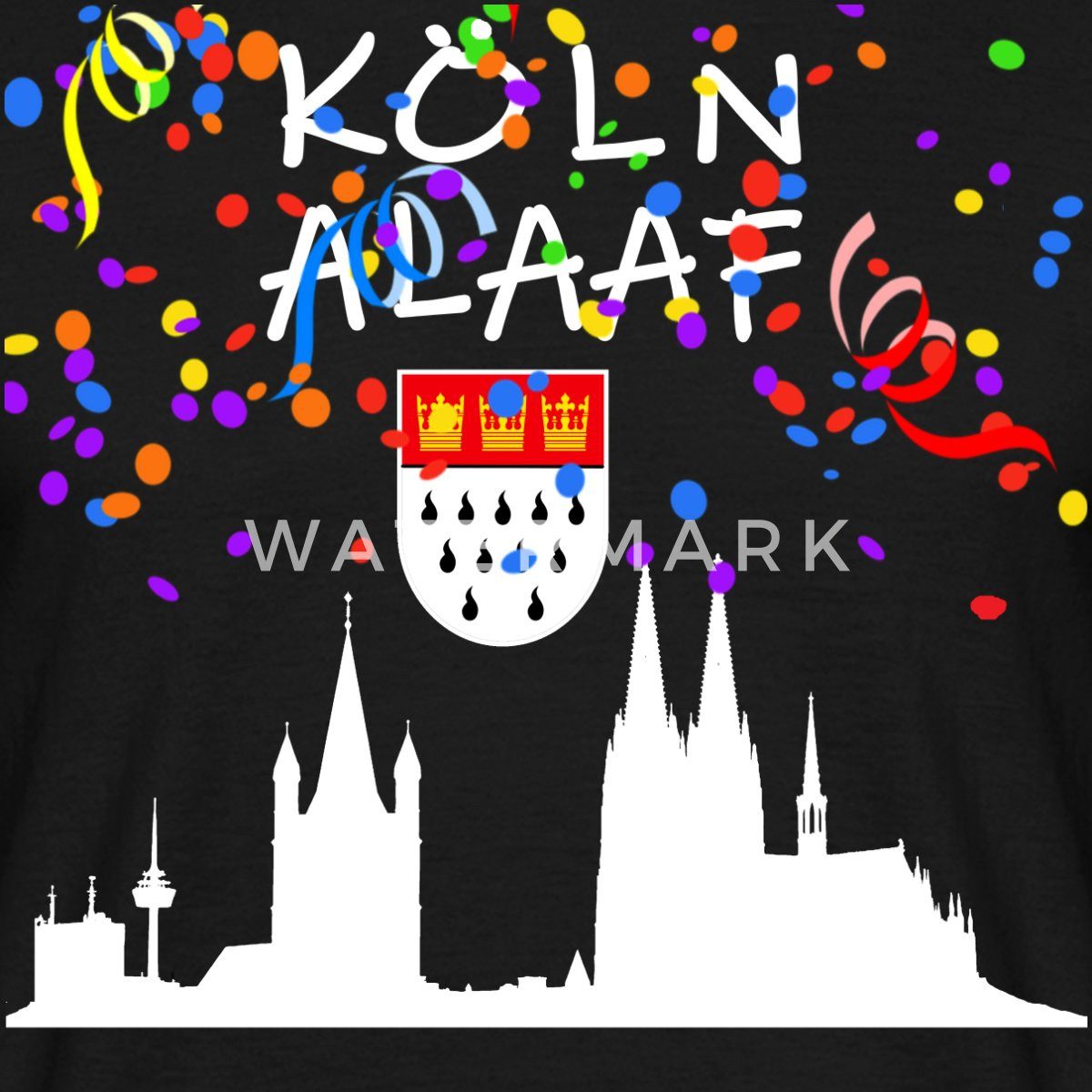 Spreadshirt T-Shirt Kölle Alaaf Karneval Fasching Köln Kölner Dom Männer T- günstig online kaufen