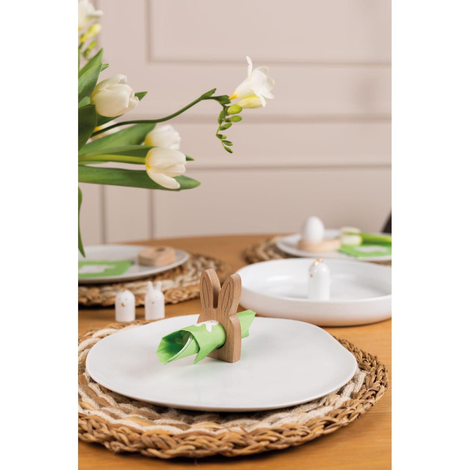 Räder Osterfigur Design Lichtobjekt Ostern Hasen Weiß